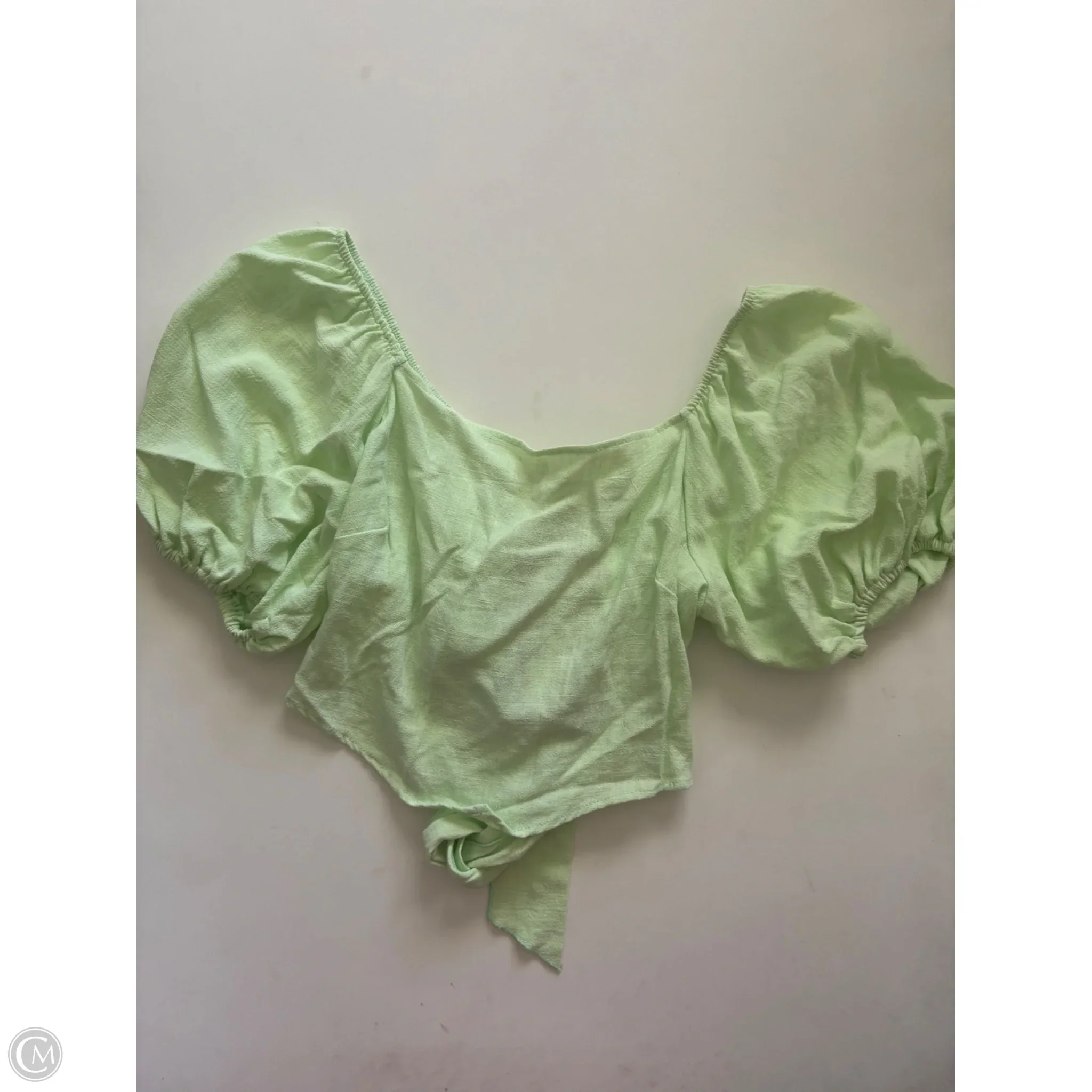 Top Short Sleeve By Time After Time In Green, Size: S