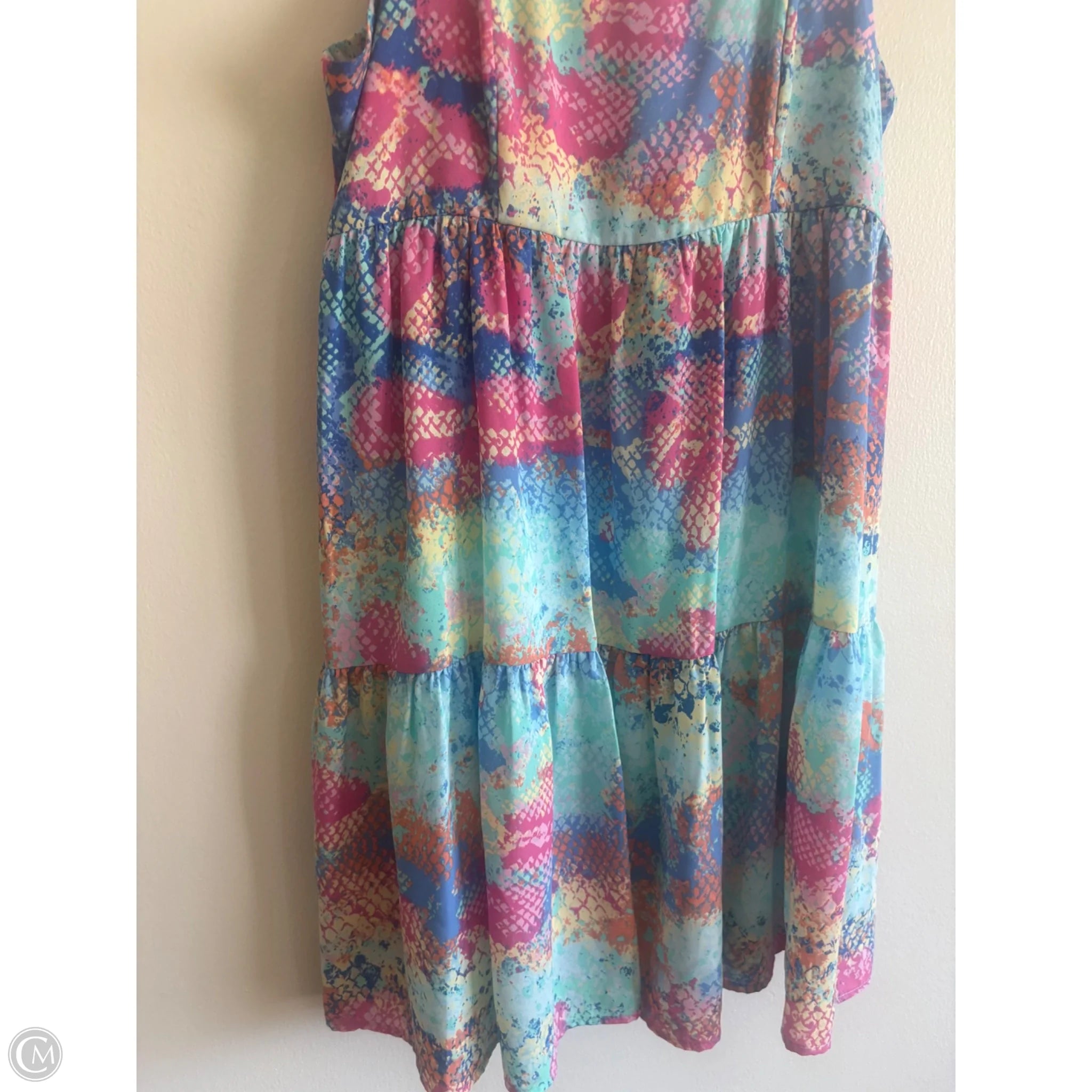 Dress Casual Midi By Adrienne In Multi-colored, Size: S - Image 3
