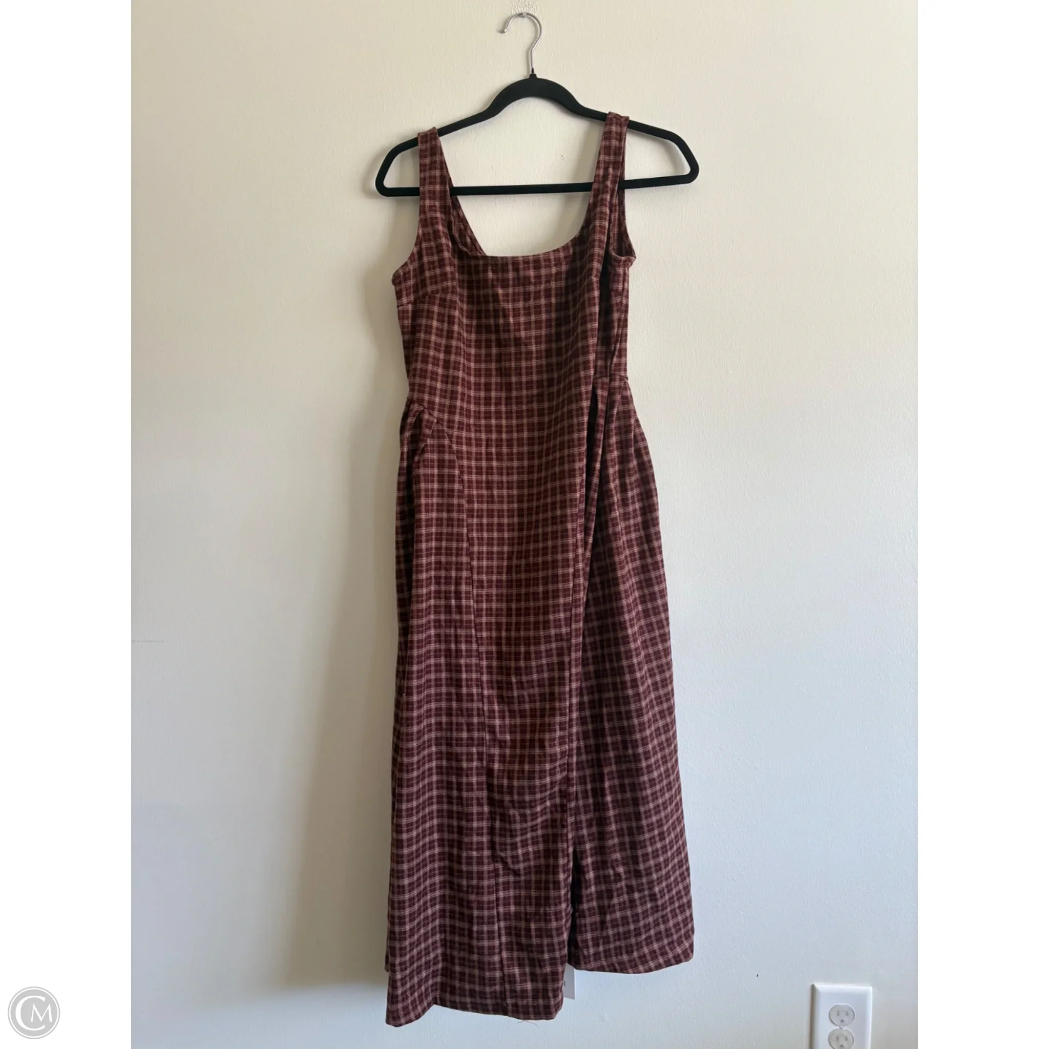 Dress Casual Maxi By Cider In Plaid Pattern, Size: M - Image 1