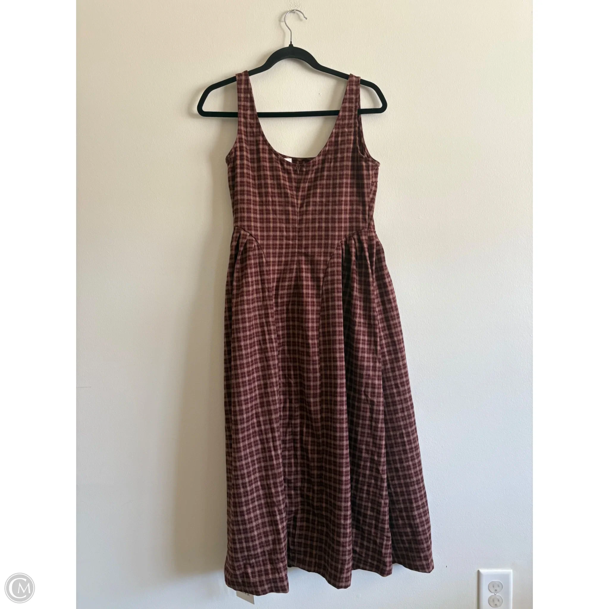 Dress Casual Maxi By Cider In Plaid Pattern, Size: M - Image 2
