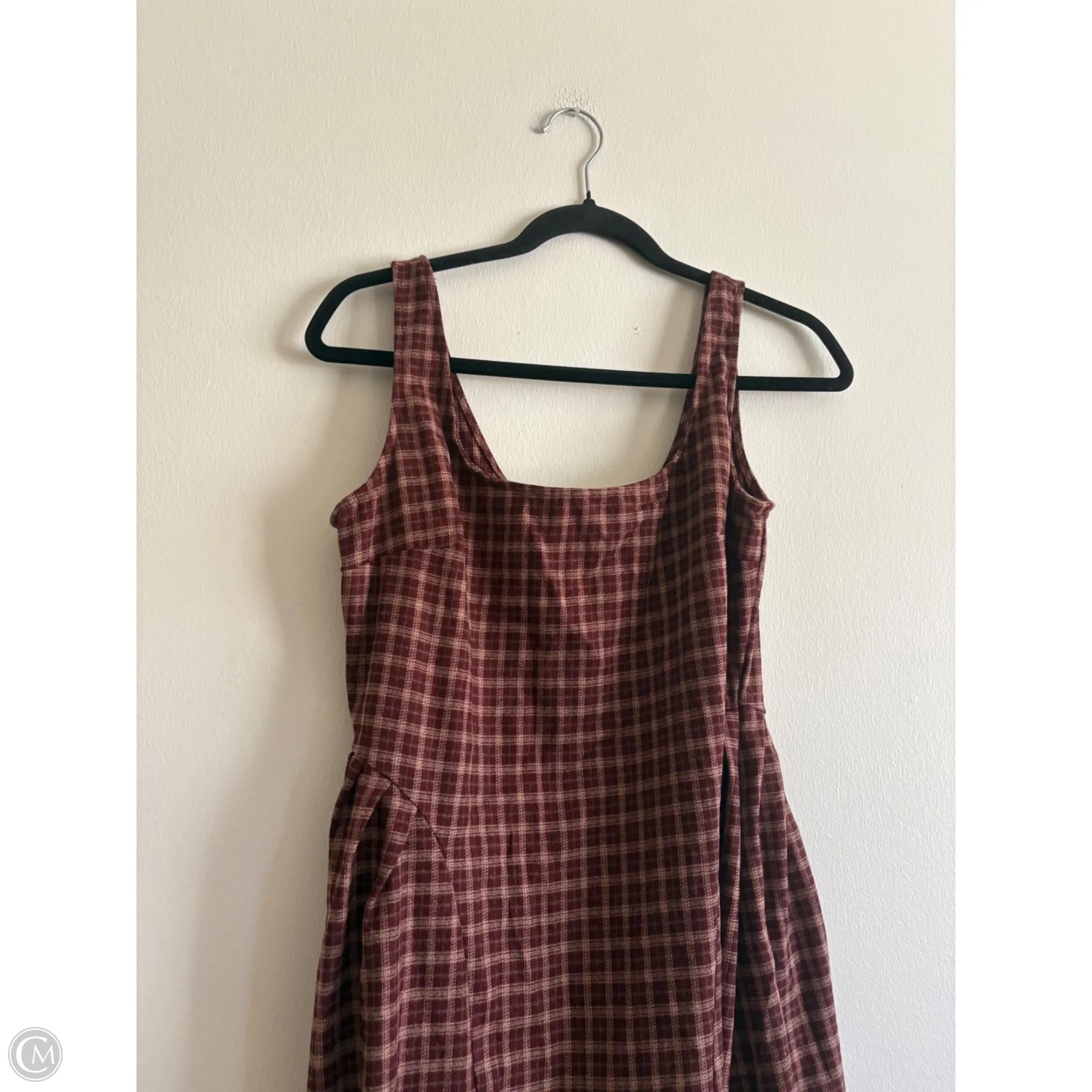 Dress Casual Maxi By Cider In Plaid Pattern, Size: M - Image 3
