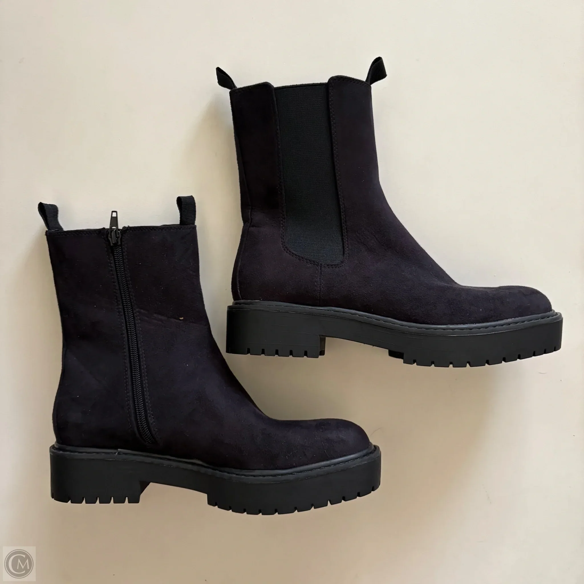 Boots Ankle Heels By Time And Tru In Black, Size: 7 - Image 2