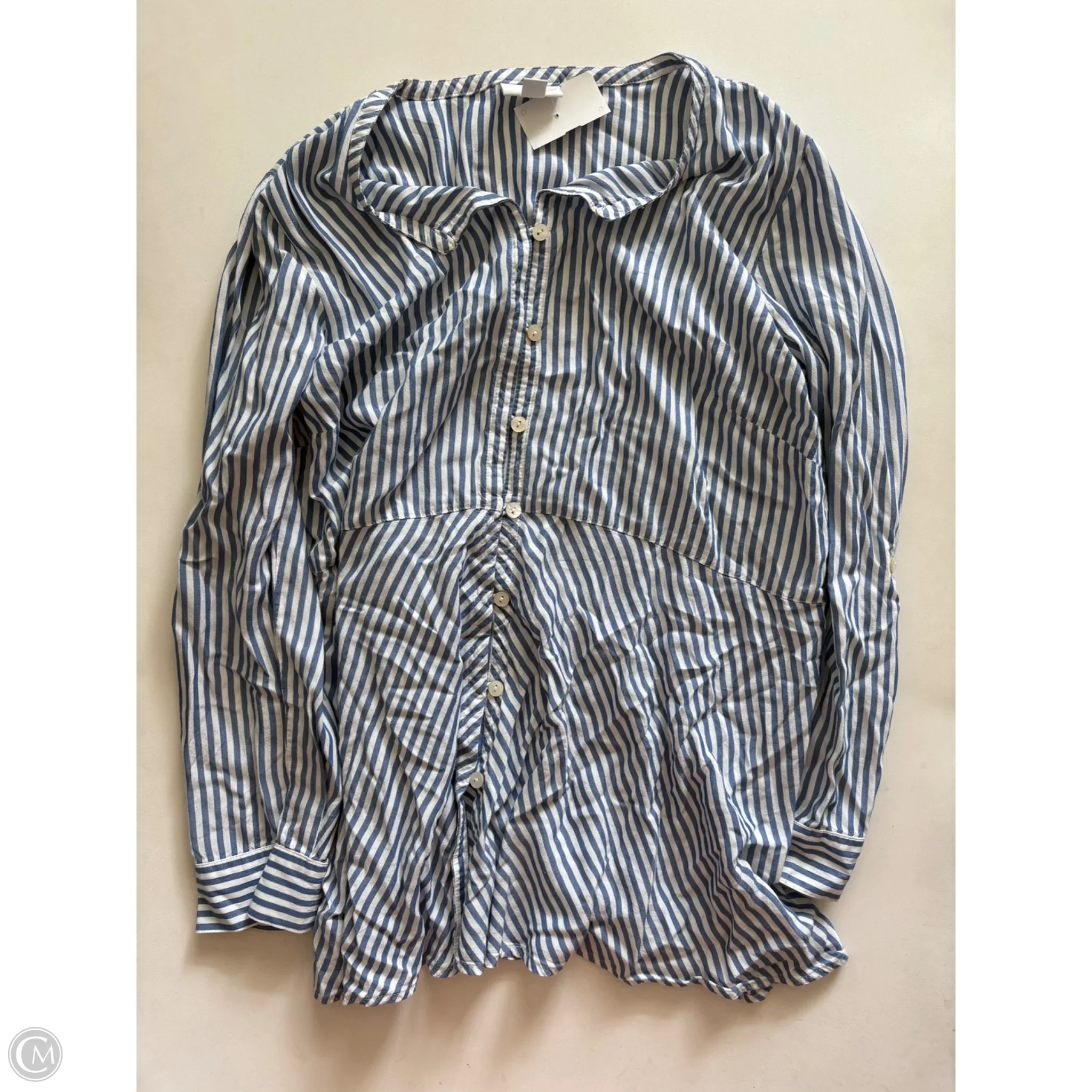Top Long Sleeve By J. Jill In Striped Pattern, Size: M - Image 1