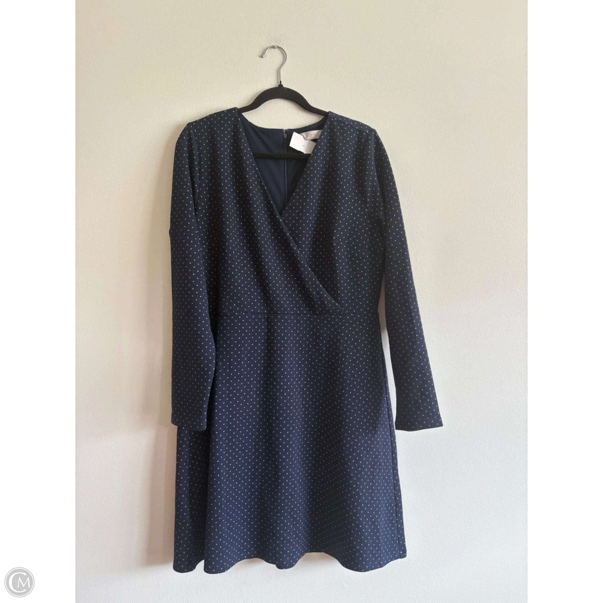Dress Work By Loft In Navy, Size: 14 - Image 1