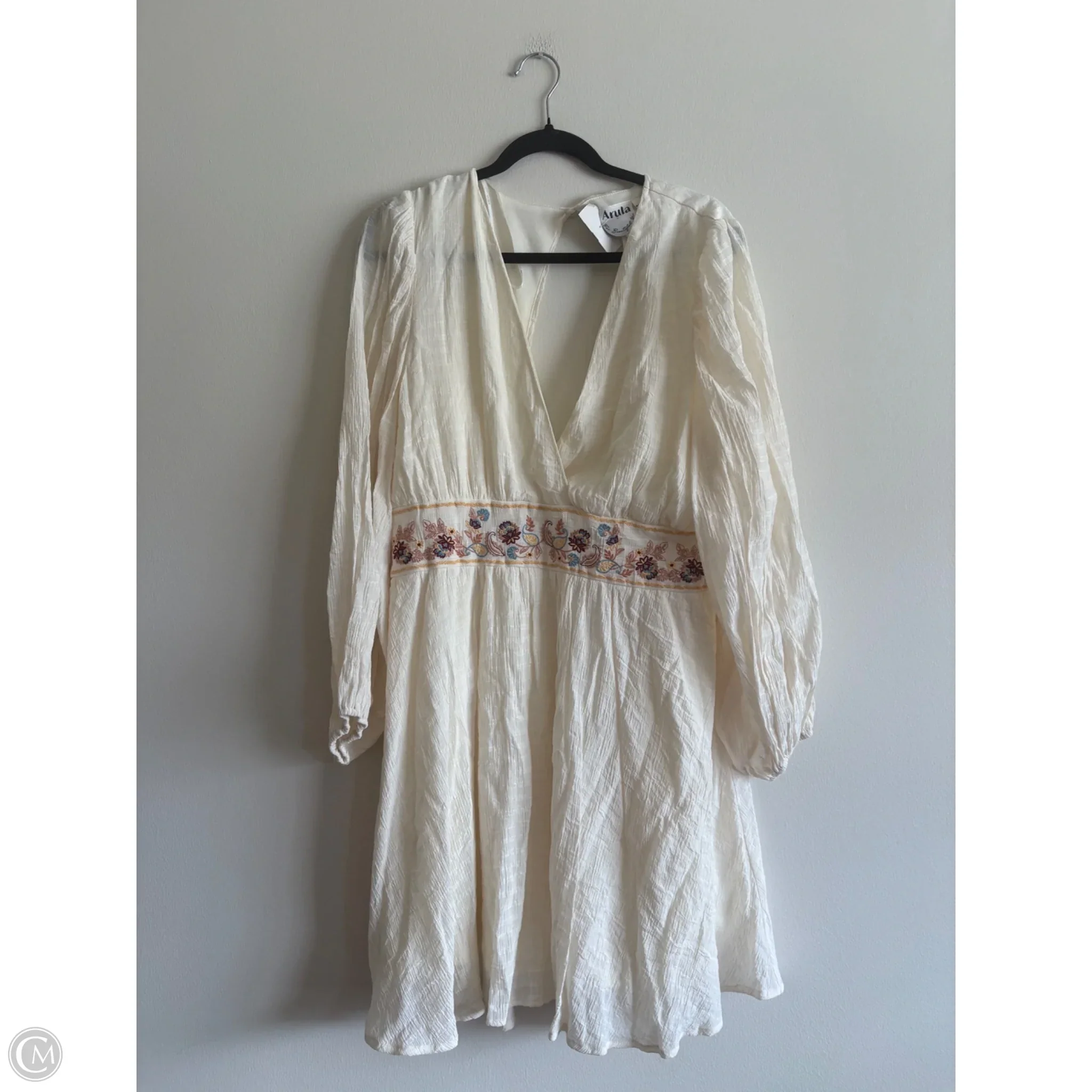 Dress Casual Midi By Arula In Cream, Size: 2x - Image 1