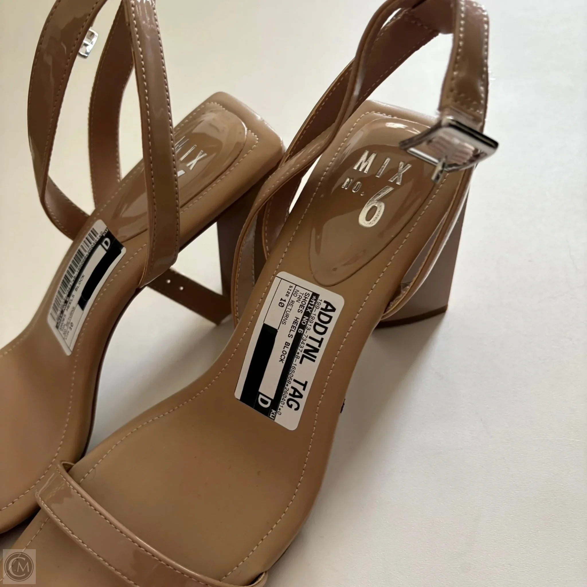 Shoes Heels Block By Mix No 6 In Tan, Size: 10 - Image 2