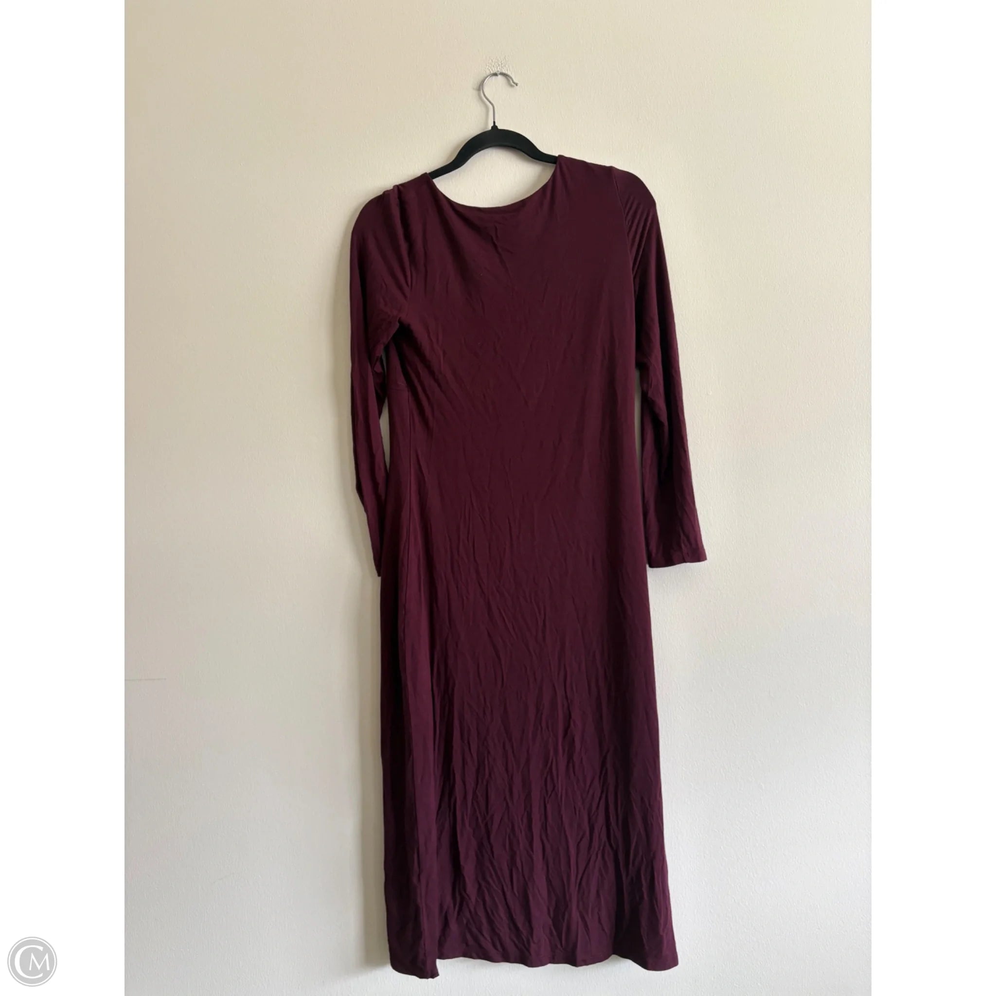 Dress Casual Maxi By Express In Maroon, Size: M - Image 2