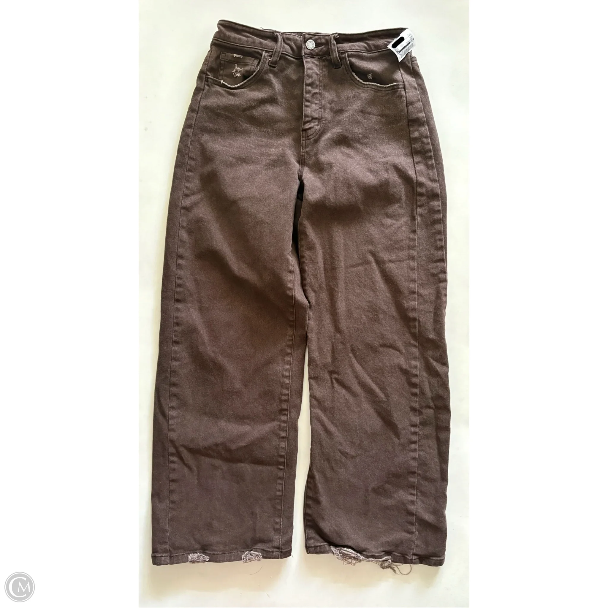 Jeans Straight By Vervet In Brown, Size: 4 - Image 1