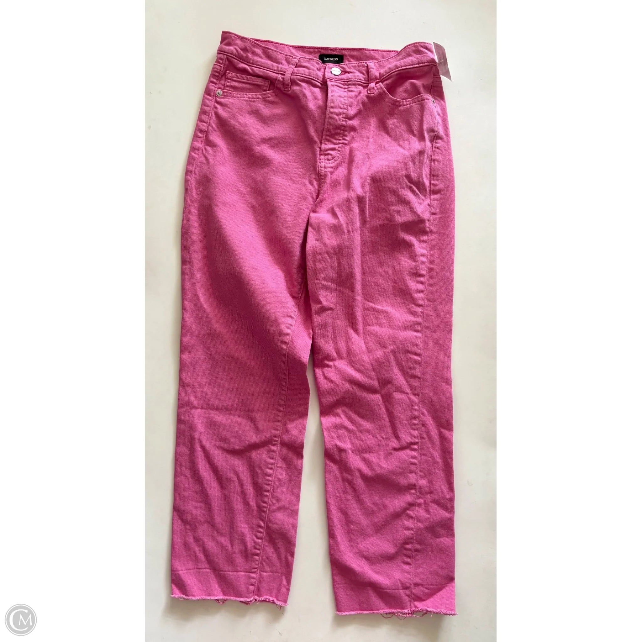 Jeans Straight By Express In Pink, Size: 8 - Image 1