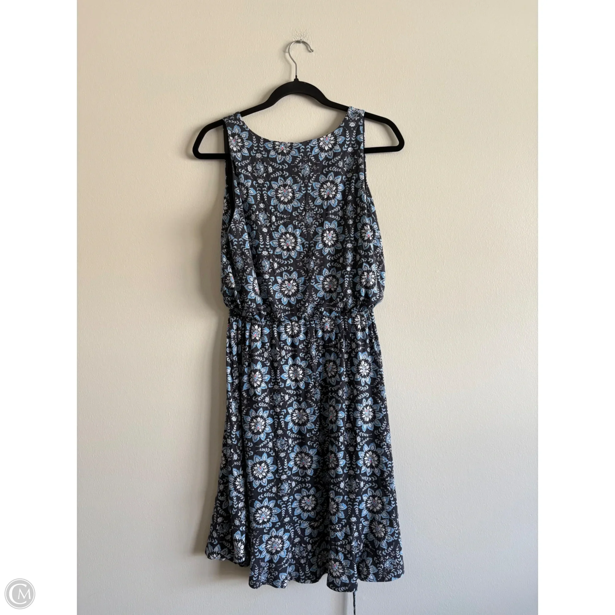 Dress Casual Midi By Loft In Blue & Grey, Size: S - Image 2