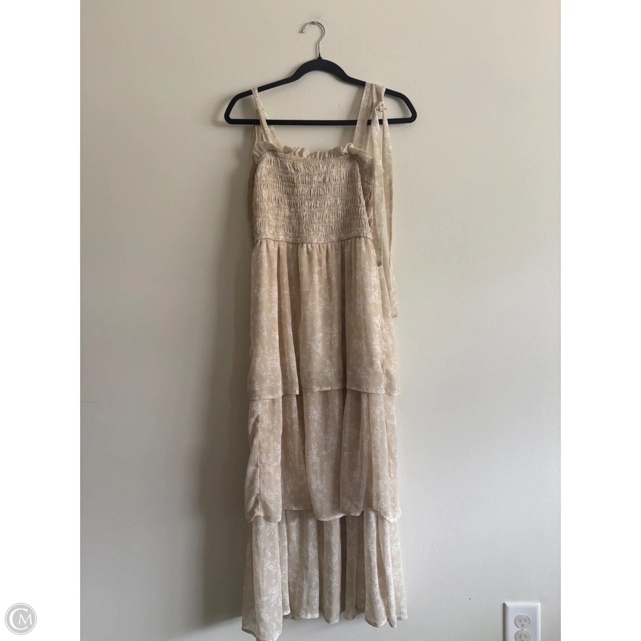 Dress Casual Maxi By Love Tree In Tan, Size: M - Image 1