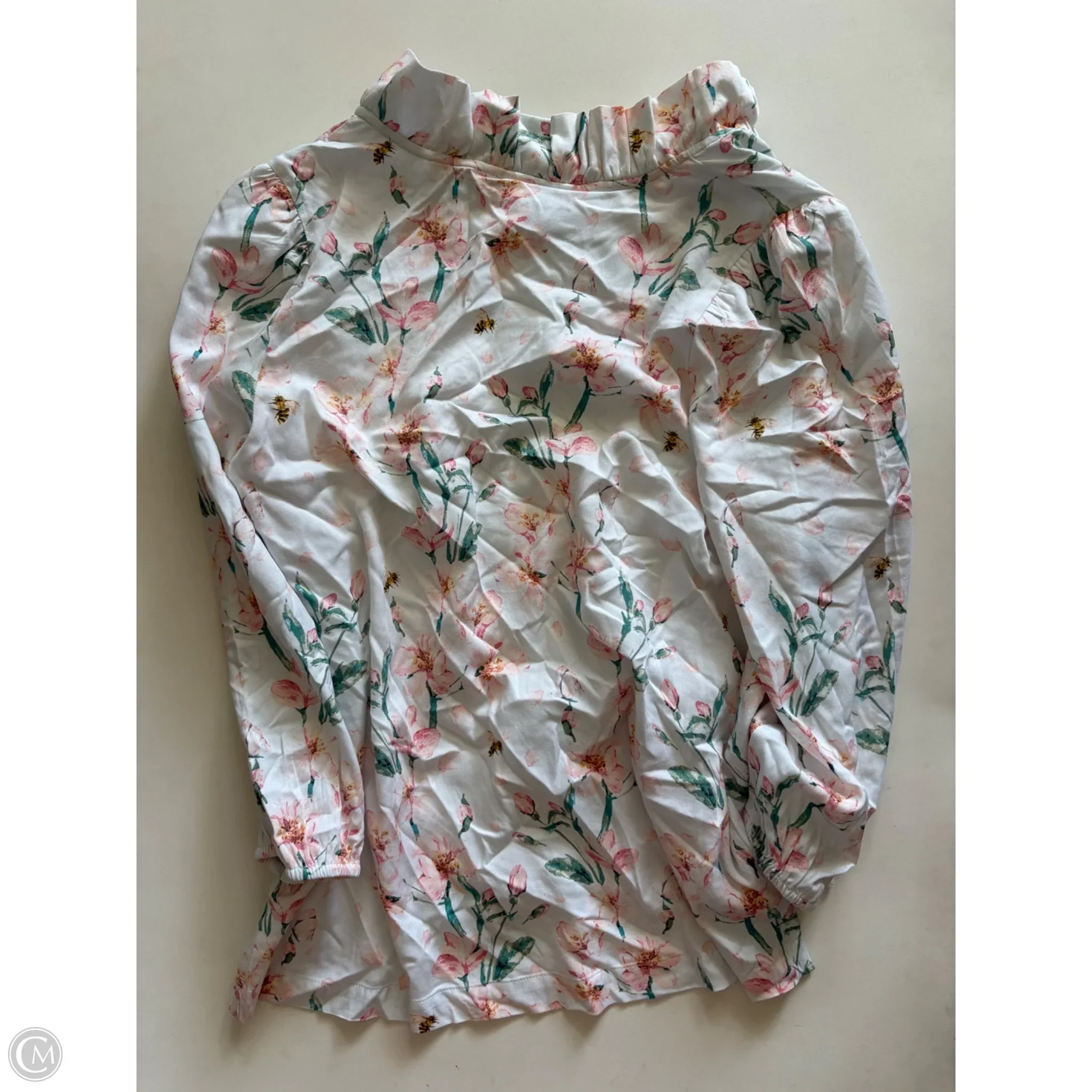 Top Long Sleeve By Crown And Ivy In Floral Print, Size: M - Image 2