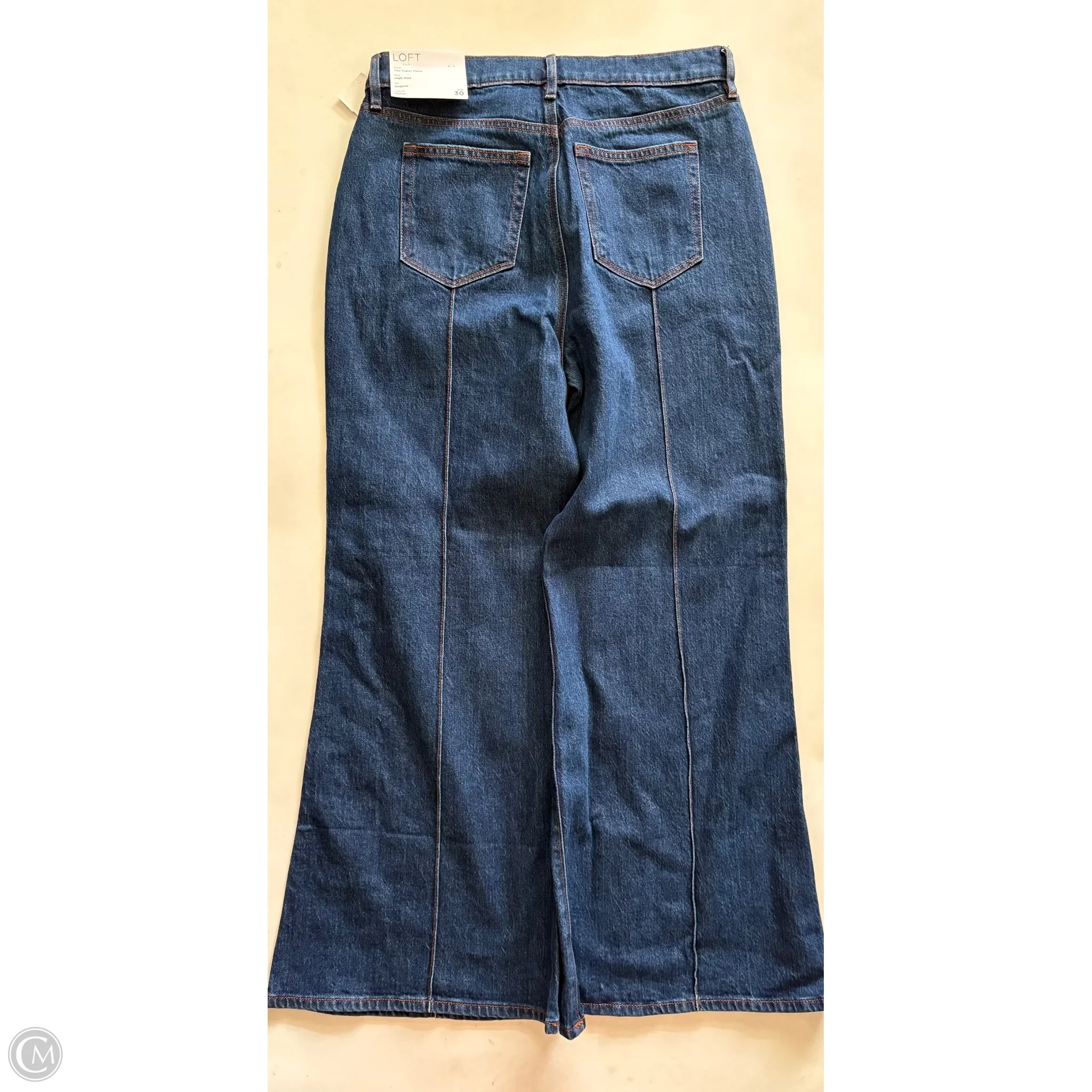 Jeans Flared By Loft In Blue, Size: 10p - Image 2