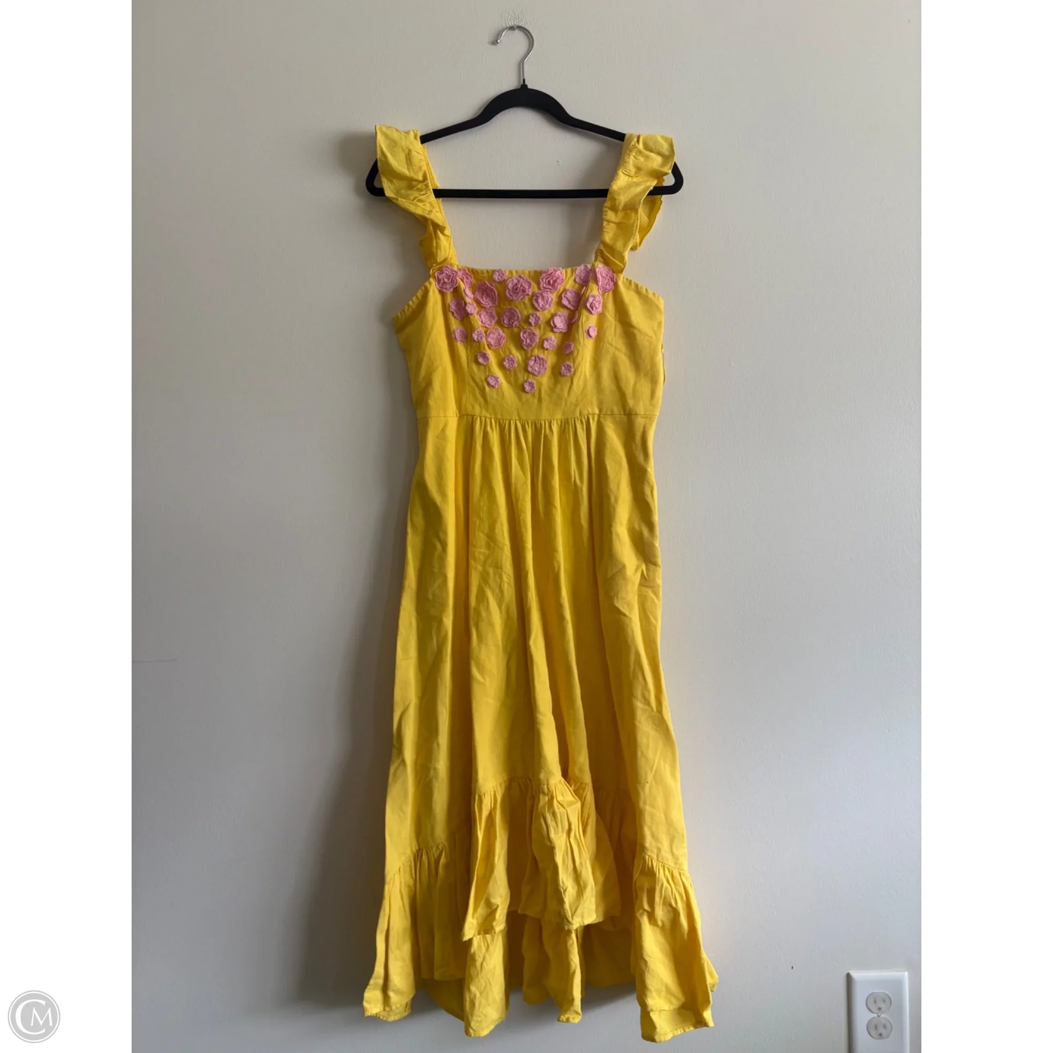 Dress Casual Maxi By Femi9 In Yellow, Size: 8 - Image 1