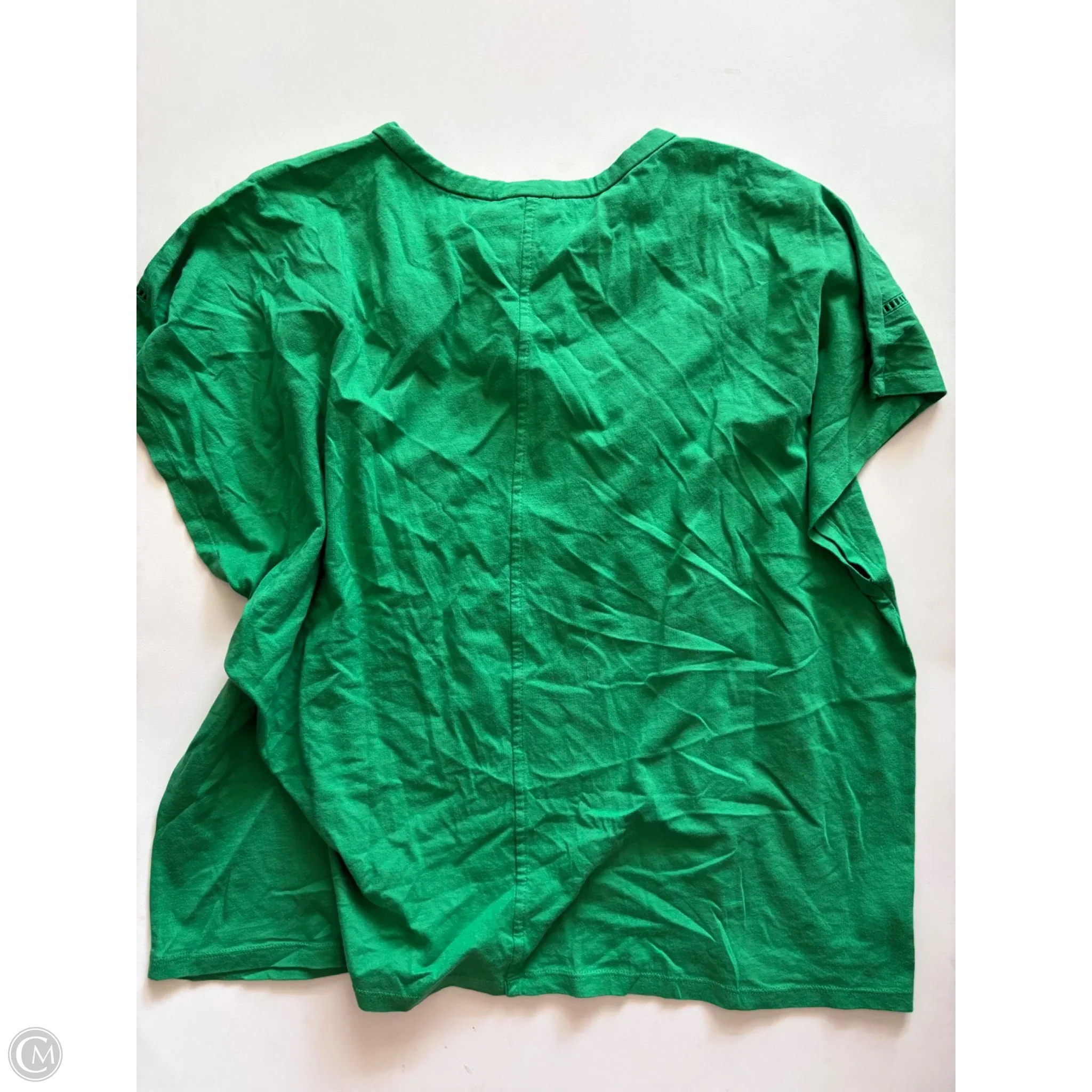 Top Short Sleeve By Ann Taylor In Green, Size: 2x - Image 2