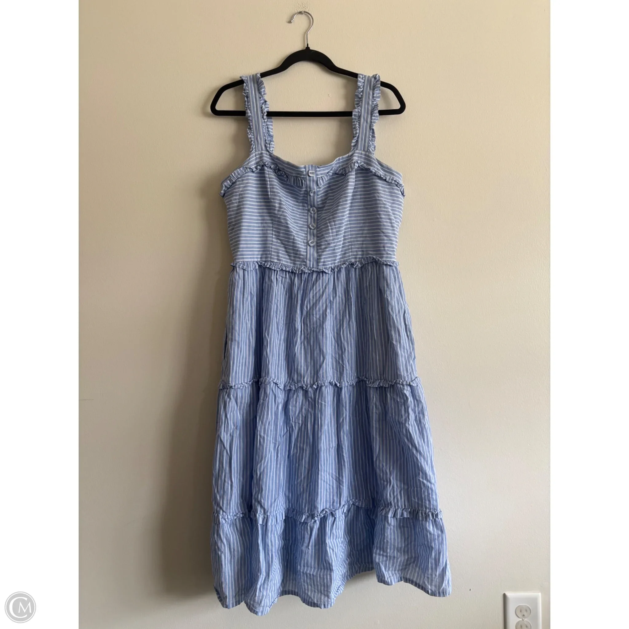 Dress Casual Maxi By Gal Meets Glam In Striped Pattern, Size: 14 - Image 1