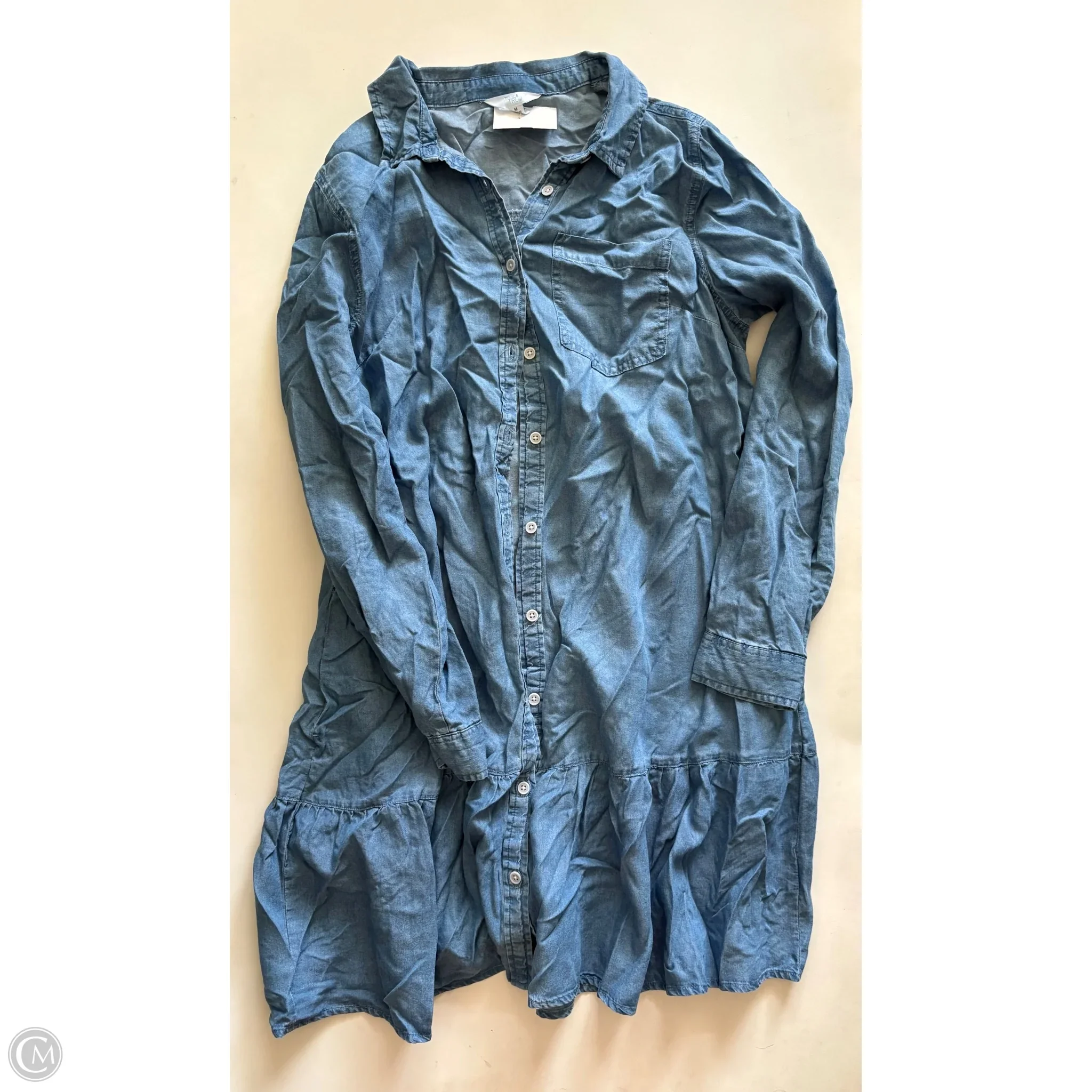 Dress Casual Short By Time And Tru In Blue, Size: M - Image 1