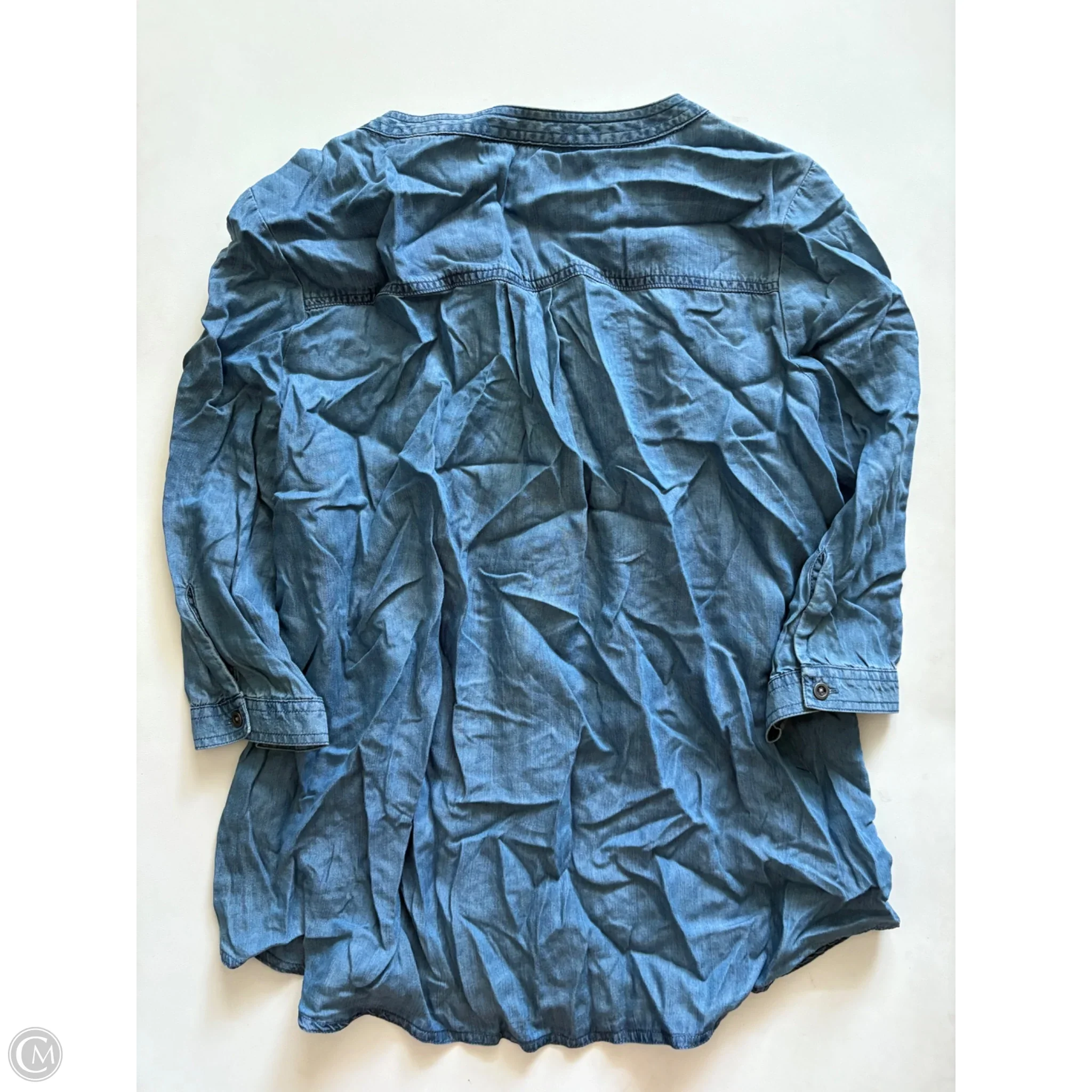 Top Long Sleeve By N Touch In Blue, Size: S - Image 2