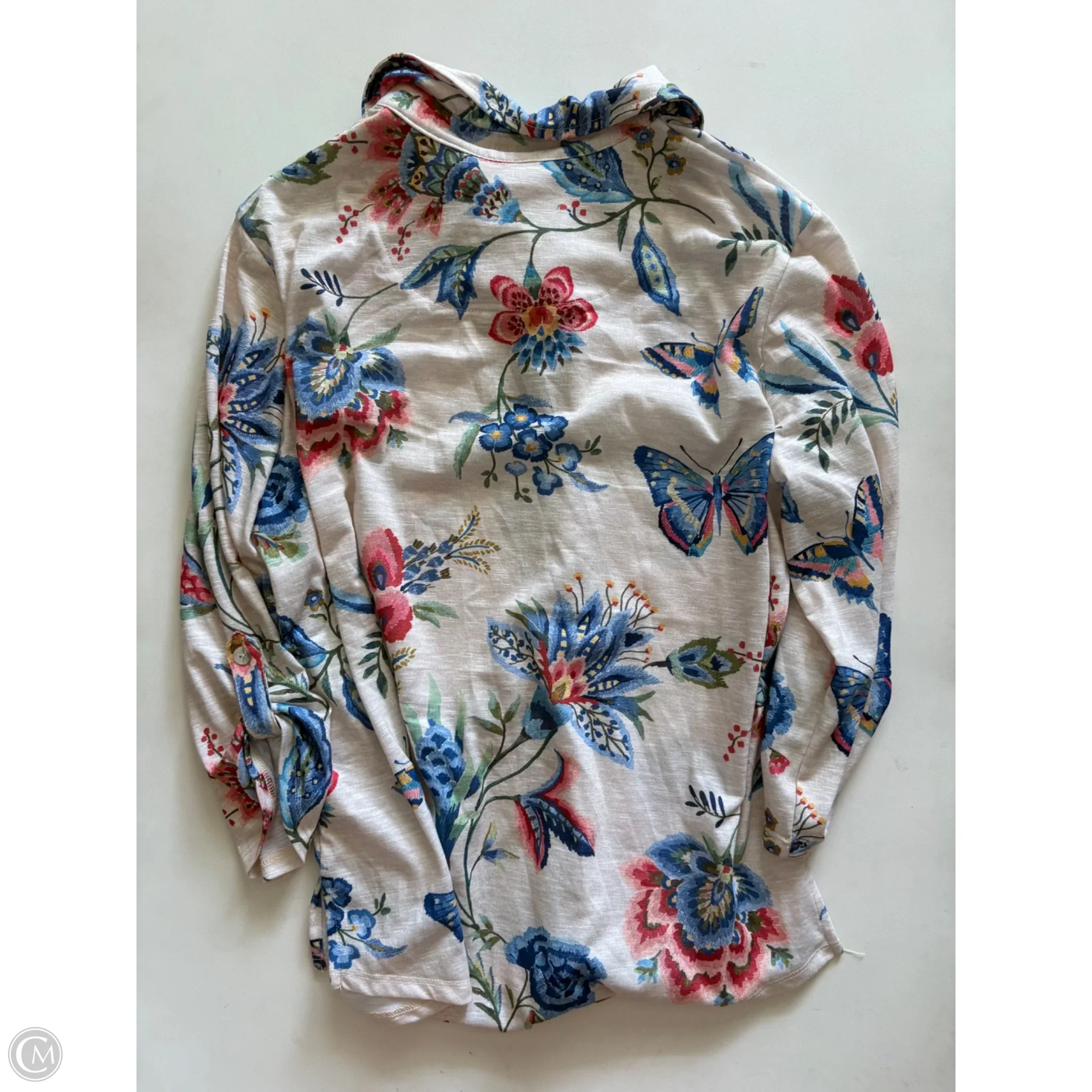 Top Long Sleeve By Alfred Dunner In Floral Print, Size: M - Image 2