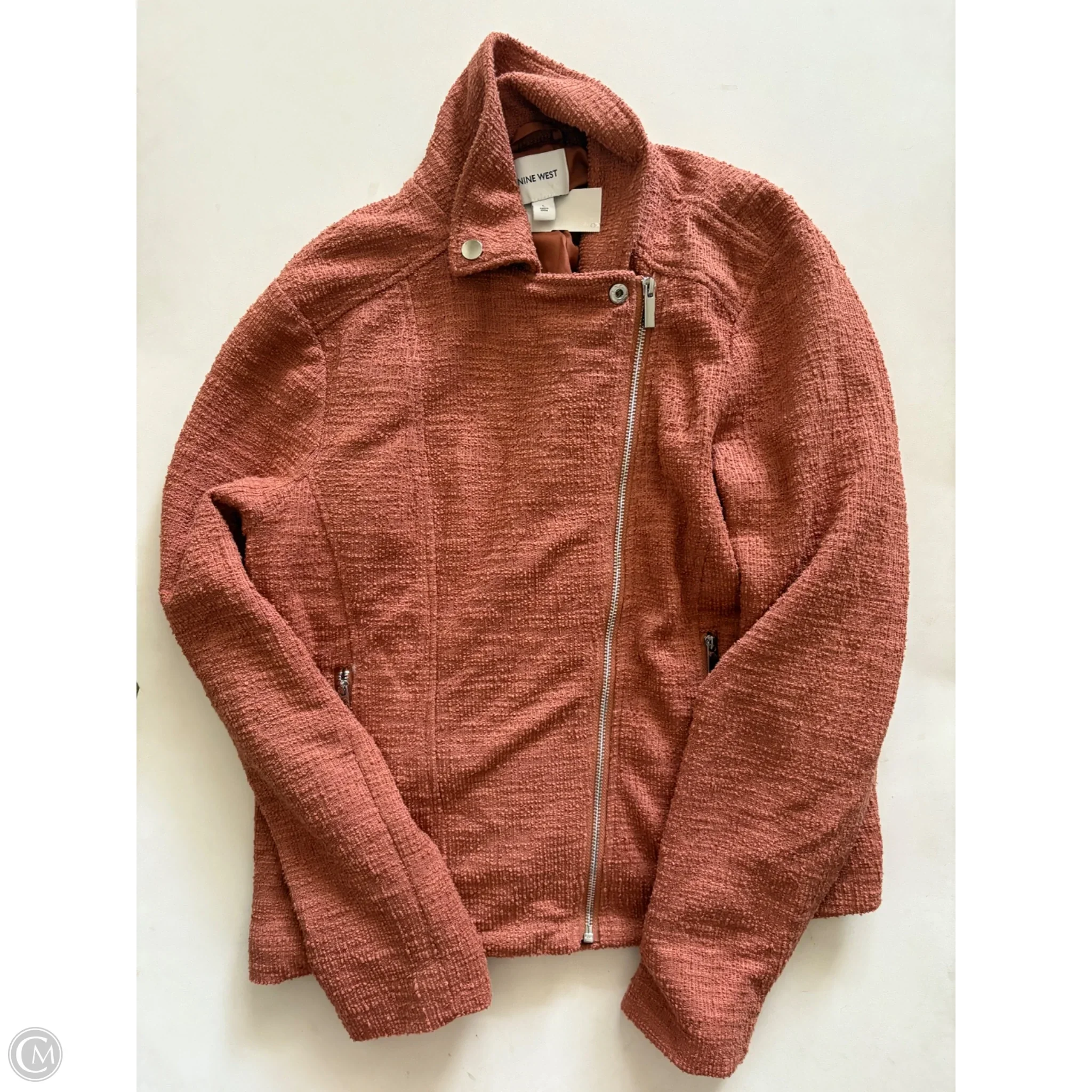 Jacket Moto By Nine West Apparel In Brown, Size: L - Image 1