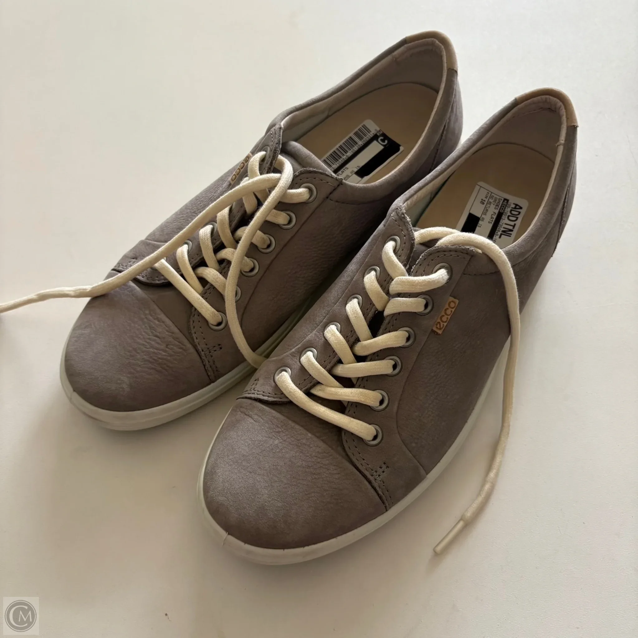 Shoes Flats By Ecco In Grey, Size: 10 - Image 1