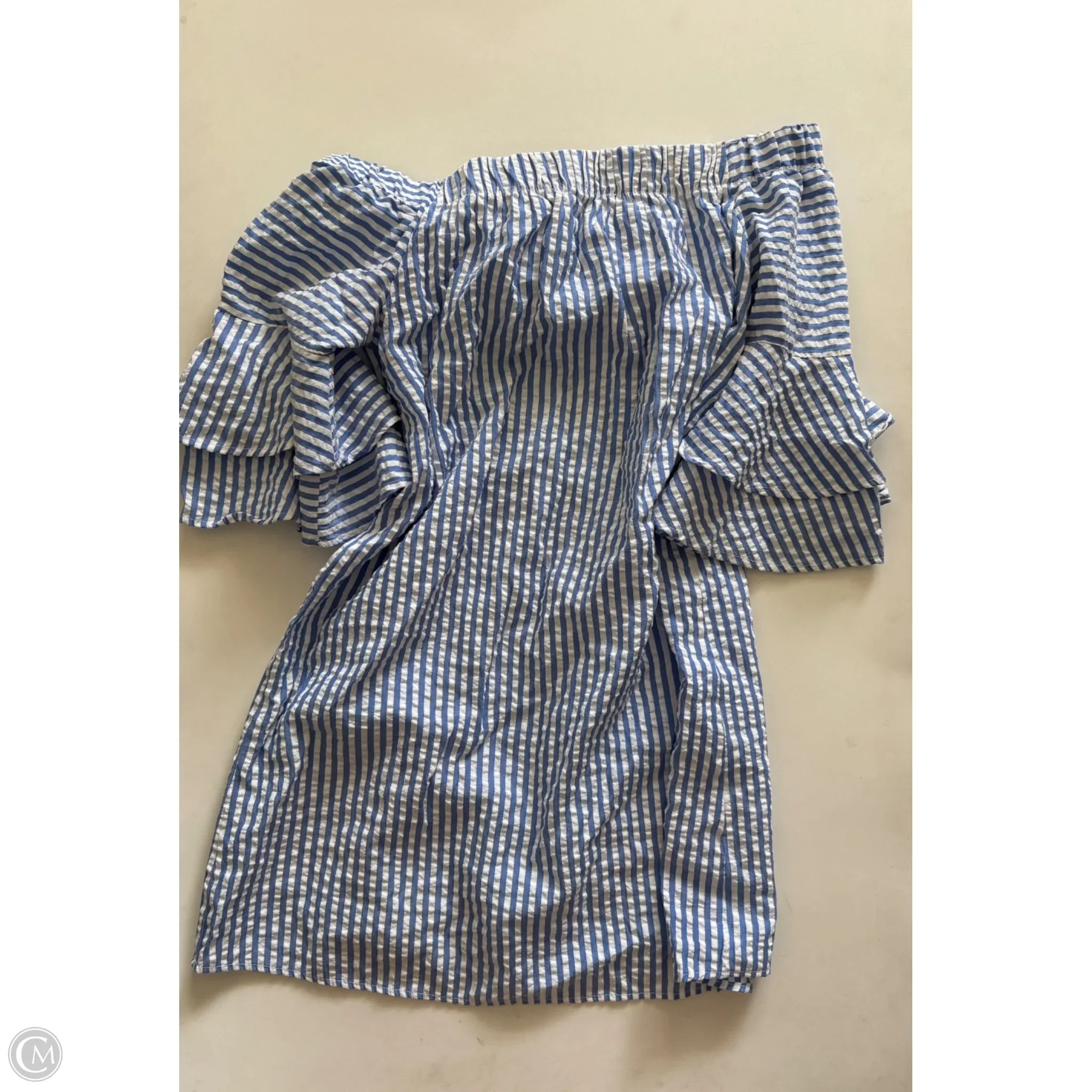 Dress Casual Short By Story In Striped Pattern, Size: M - Image 1