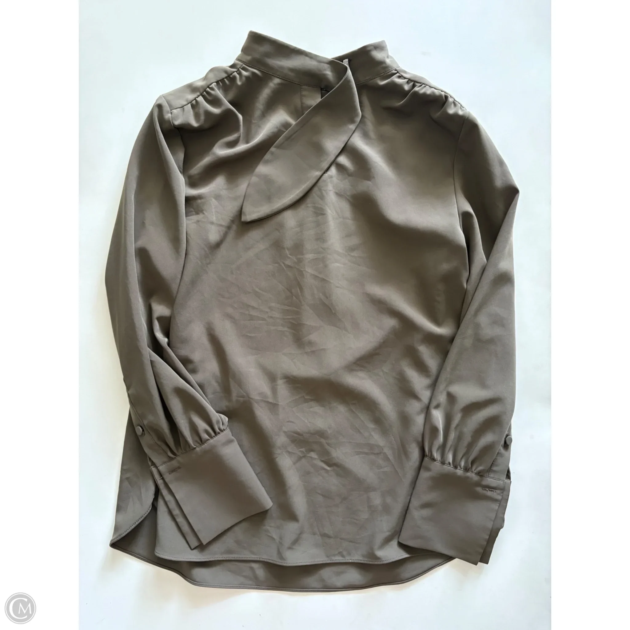 Top Long Sleeve By H&m In Green, Size: S - Image 1