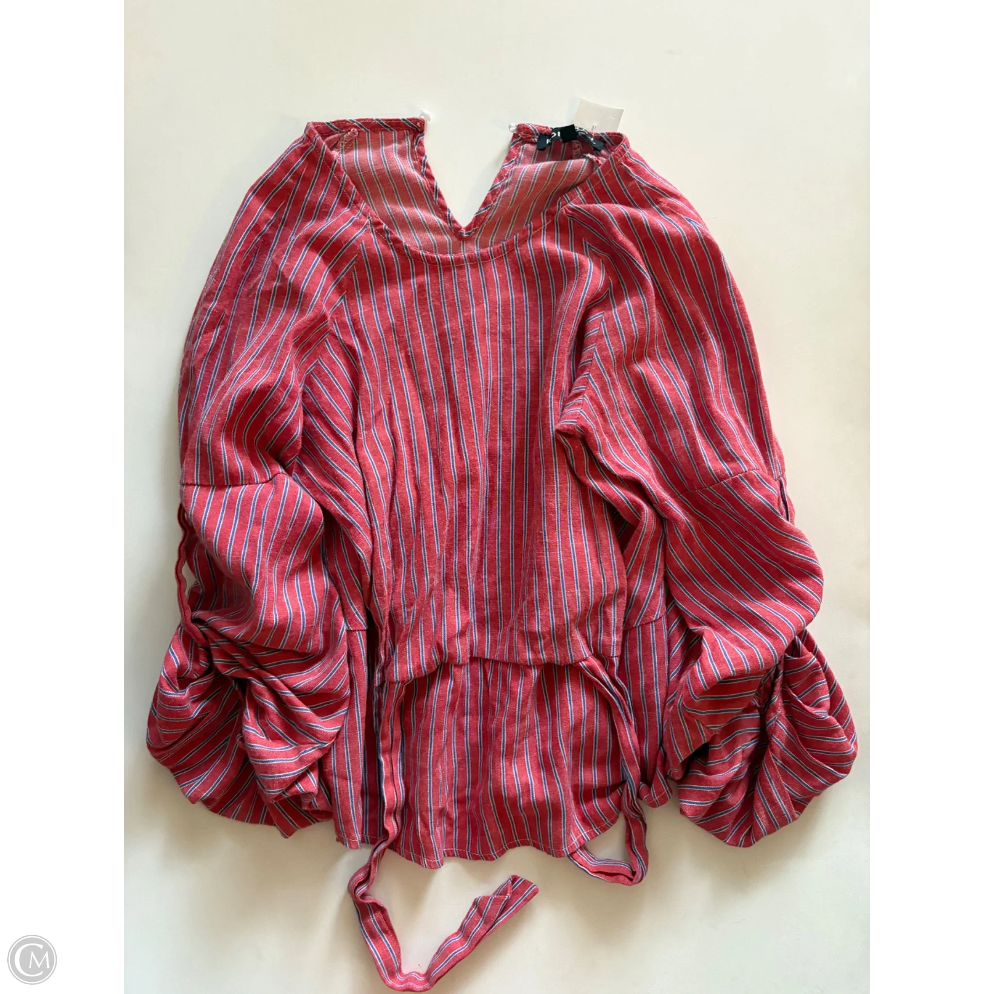 Top Long Sleeve By Kontrol In Striped Pattern, Size: M - Image 1