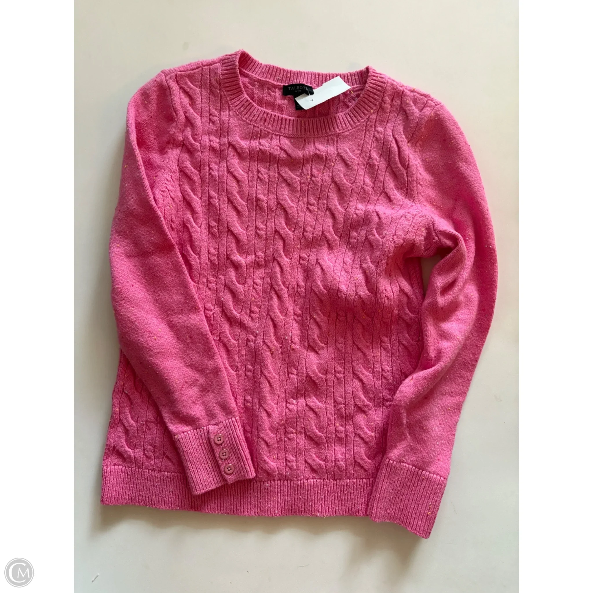 Sweater By Talbots In Pink, Size: Sp - Image 1