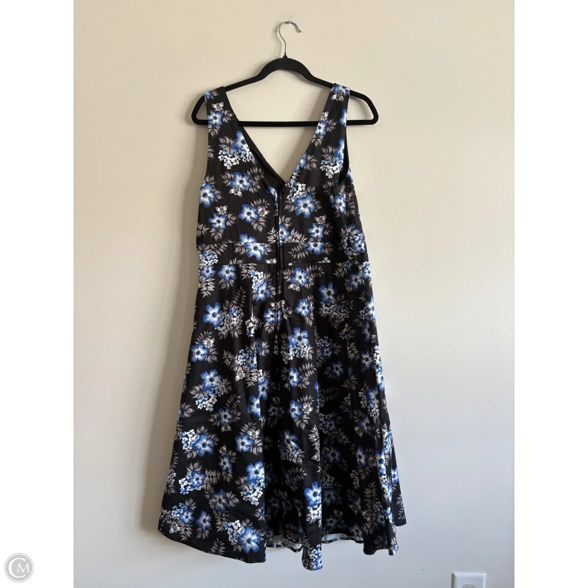 Dress Casual Maxi By Torrid In Black & Blue, Size: 16 - Image 2