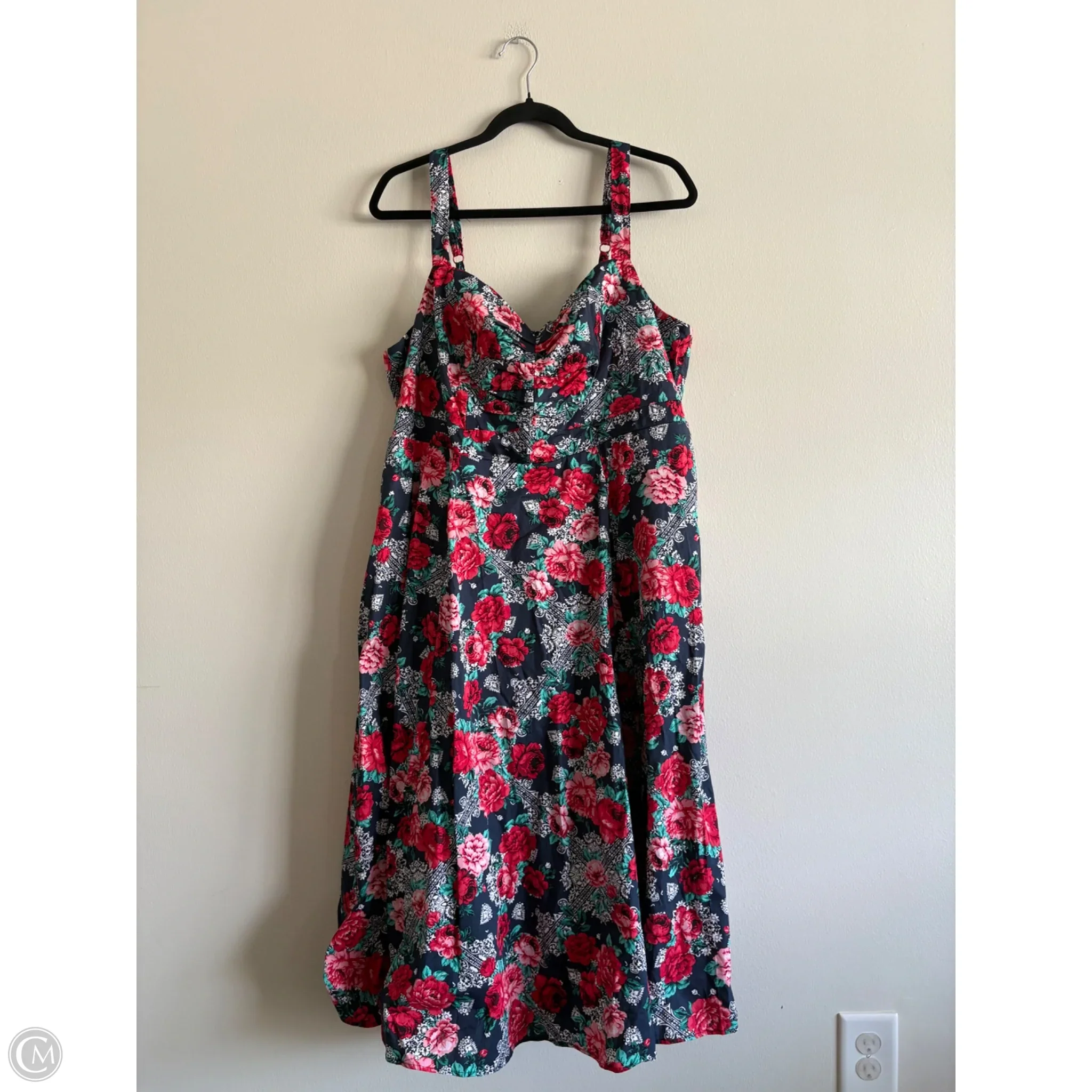 Dress Party Long By Torrid In Floral Print, Size: 2x - Image 1