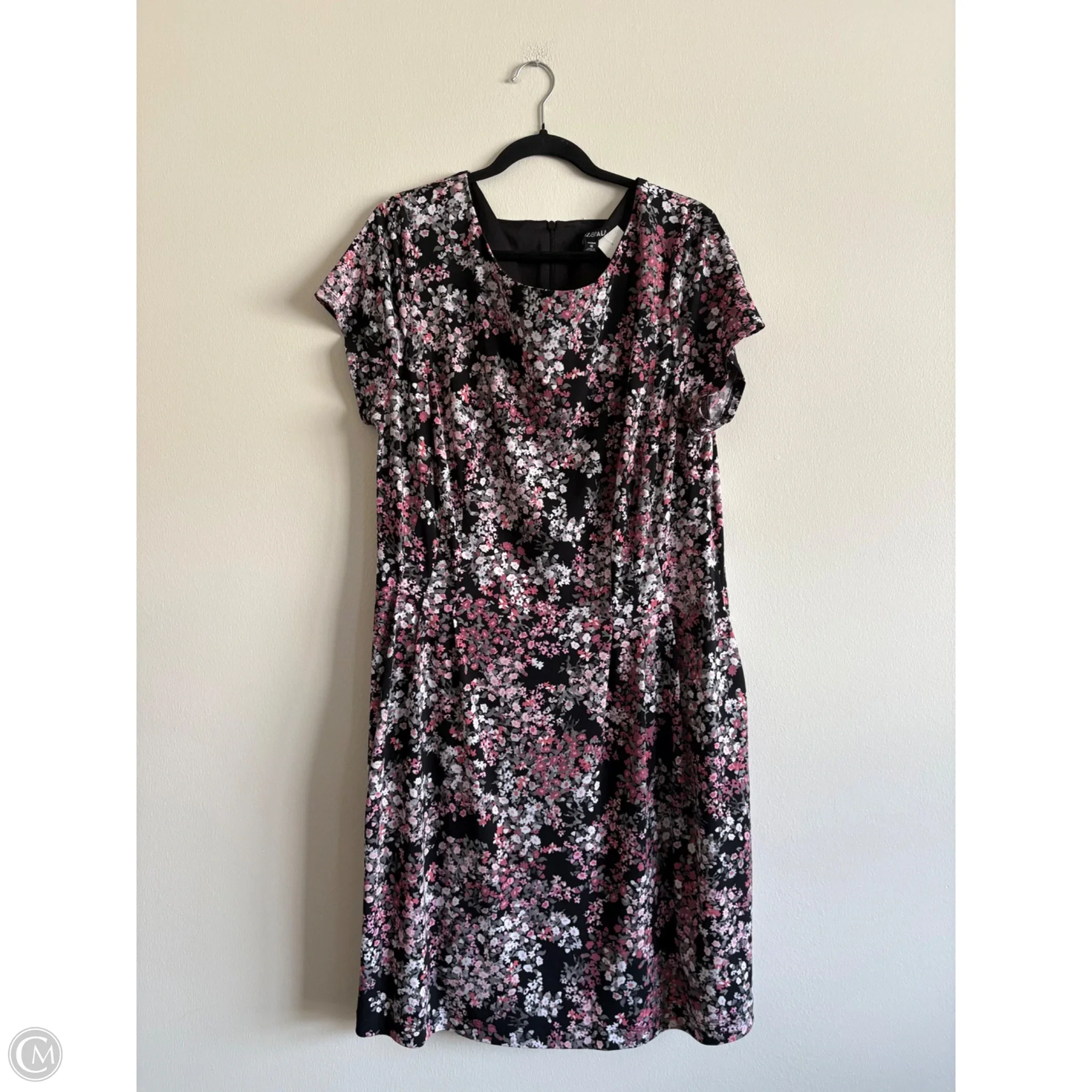 Dress Casual Midi By Roz And Ali In Black, Size: 16 - Image 1