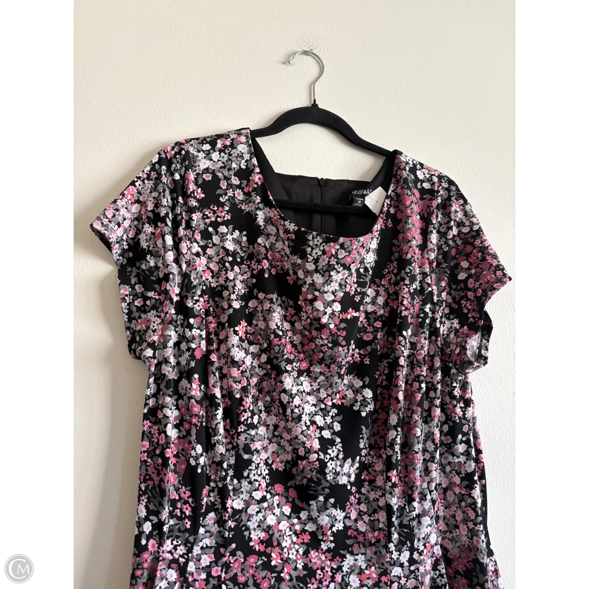 Dress Casual Midi By Roz And Ali In Black, Size: 16 - Image 3