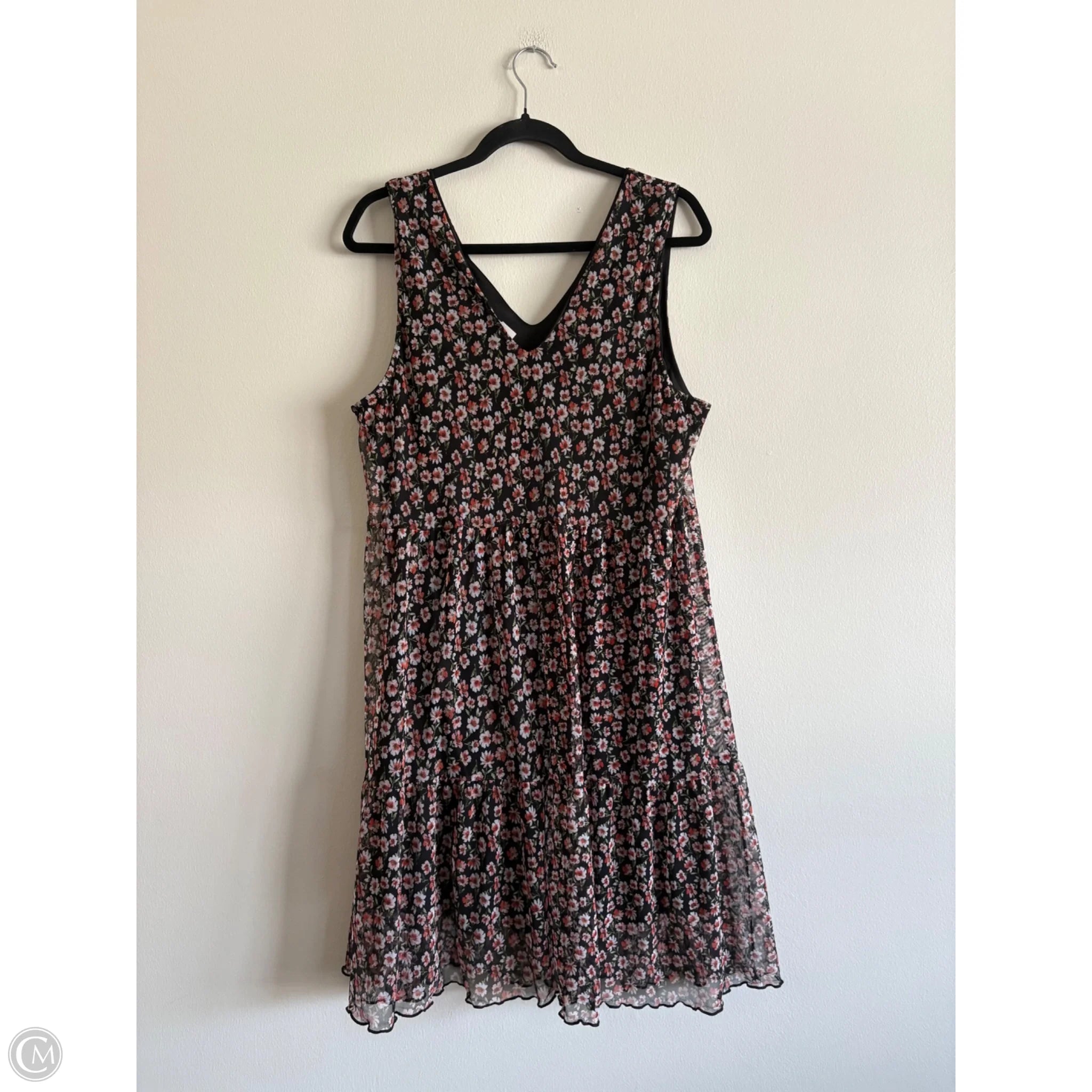 Dress Casual Midi By Vibe In Floral Print, Size: 2x - Image 2