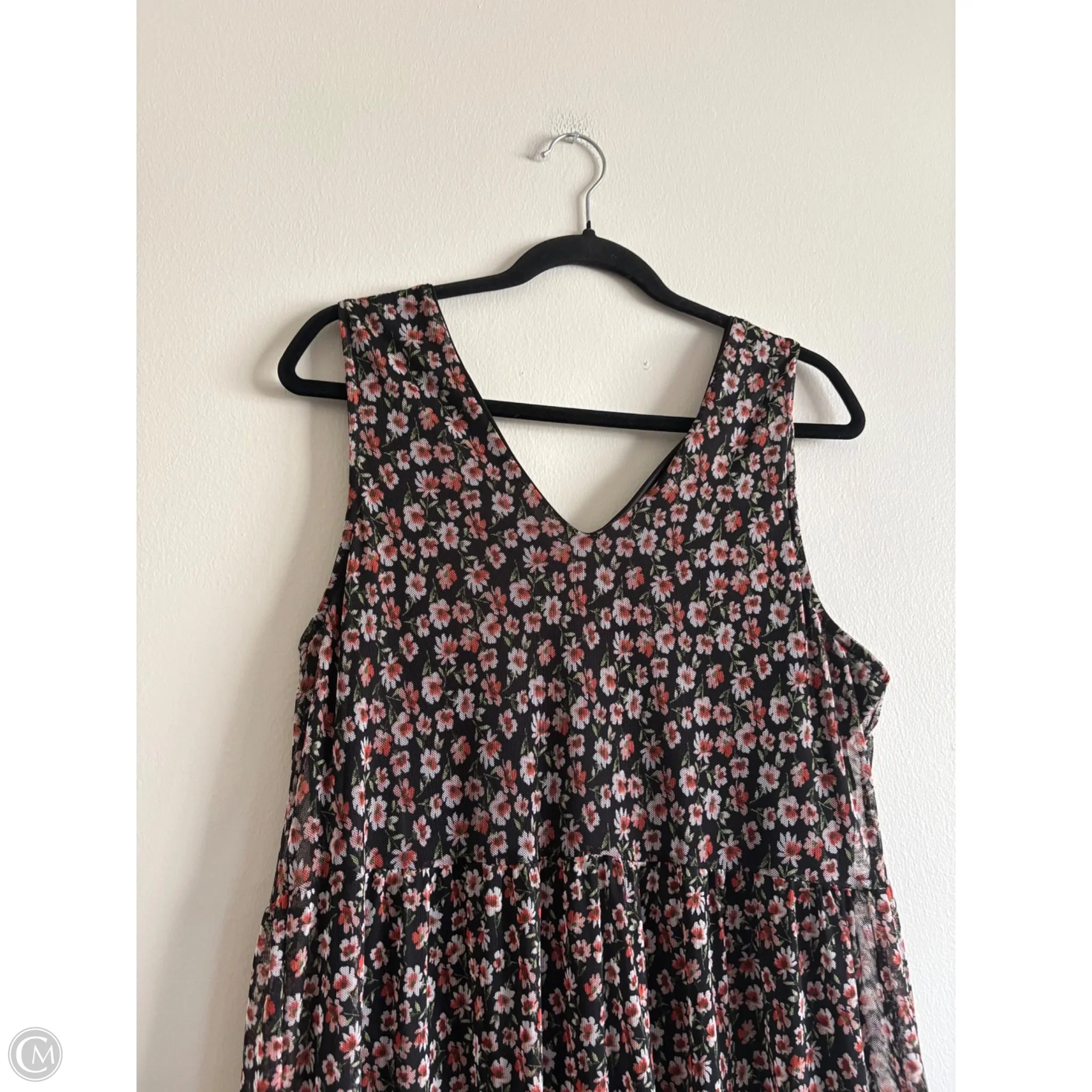 Dress Casual Midi By Vibe In Floral Print, Size: 2x - Image 3