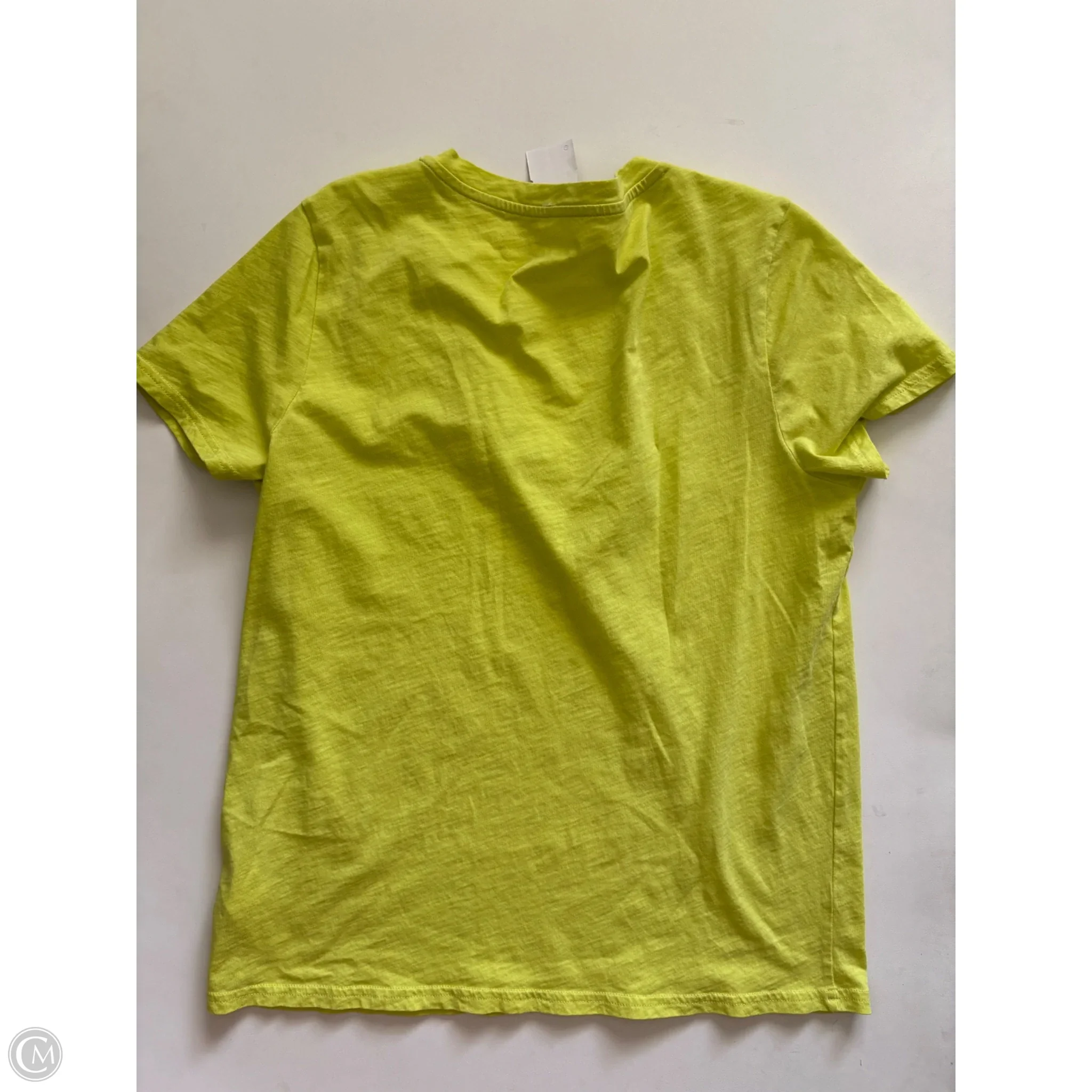 Top Short Sleeve Basic By J. Crew In Yellow, Size: L - Image 2