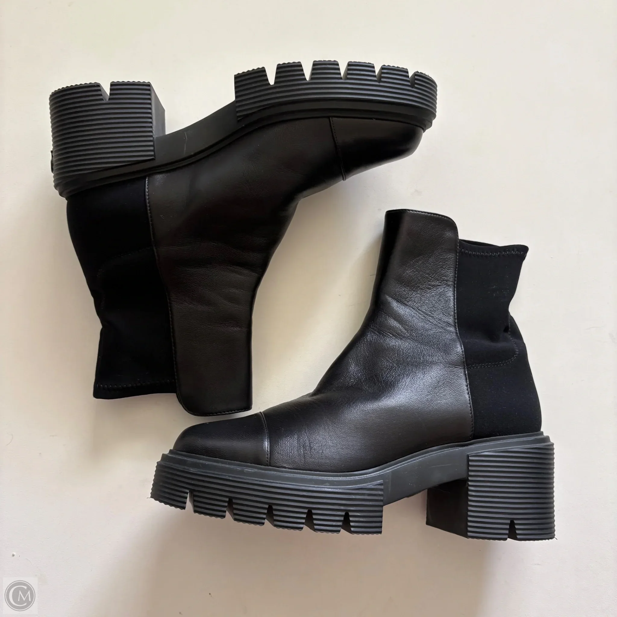 Boots Designer By Stuart Weitzman In Black, Size: 8