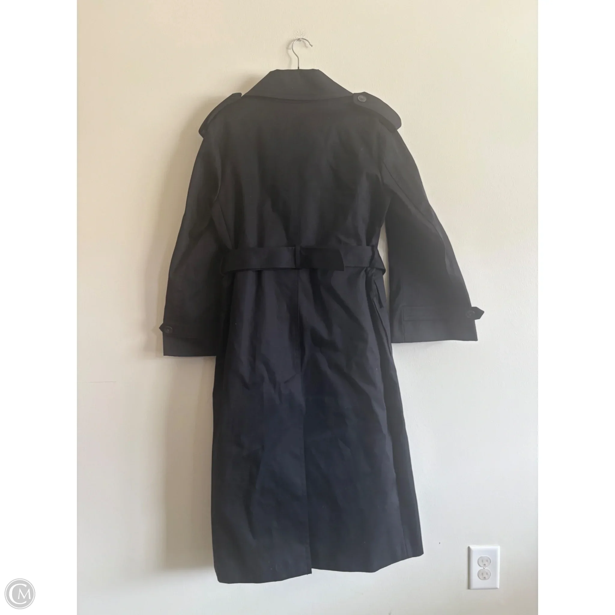 Coat Trench Coat By Banana Republic In Black, Size: M - Image 2