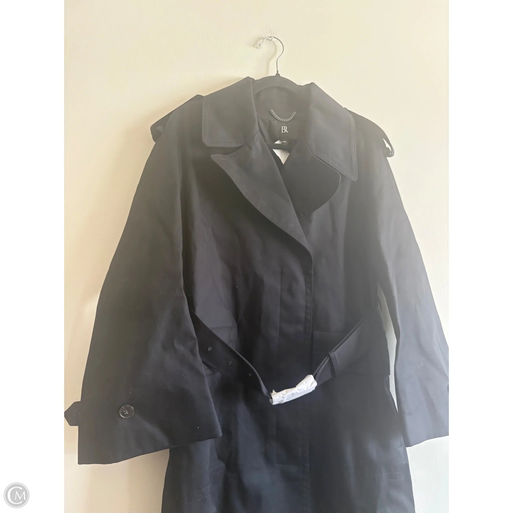 Coat Trench Coat By Banana Republic In Black, Size: M - Image 3