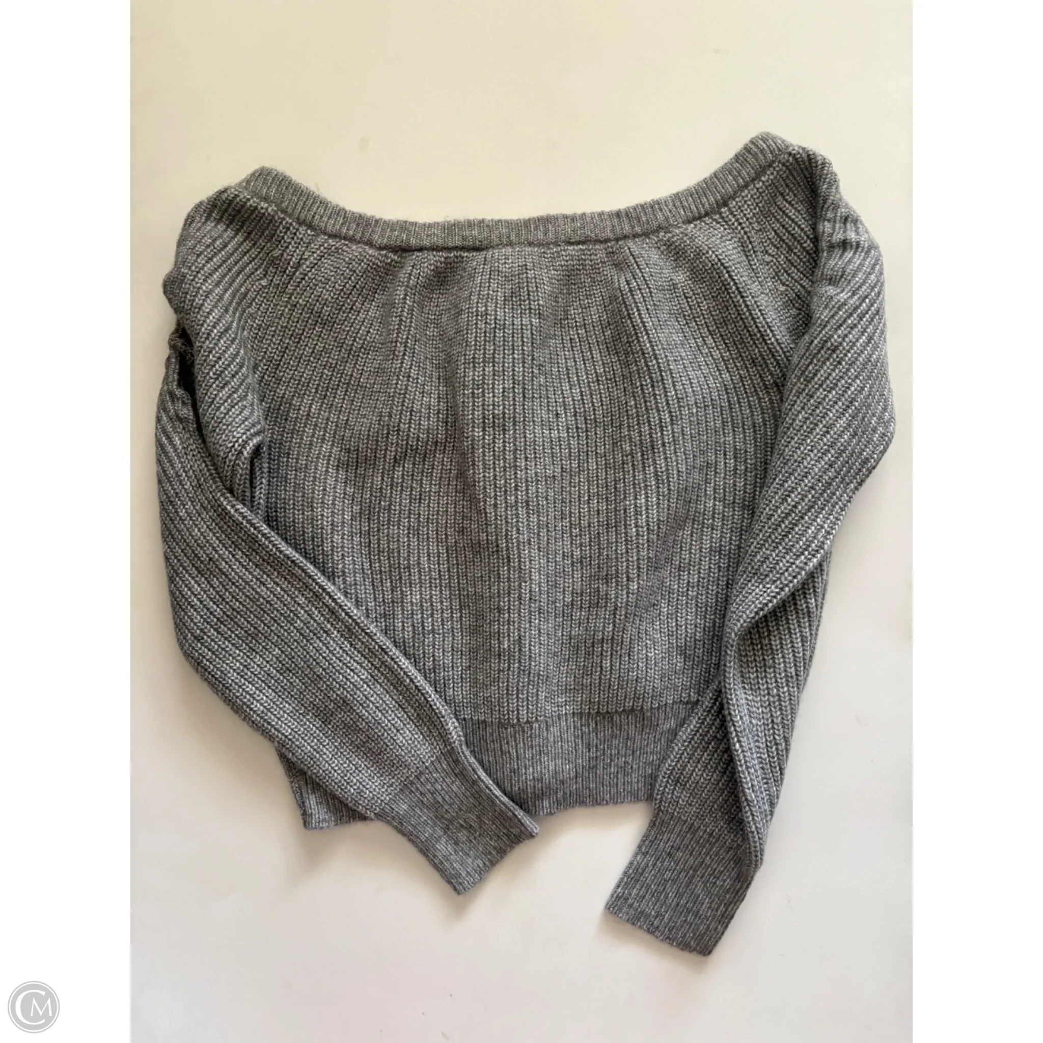 Sweater Cardigan By White House Black Market In Grey, Size: M - Image 2