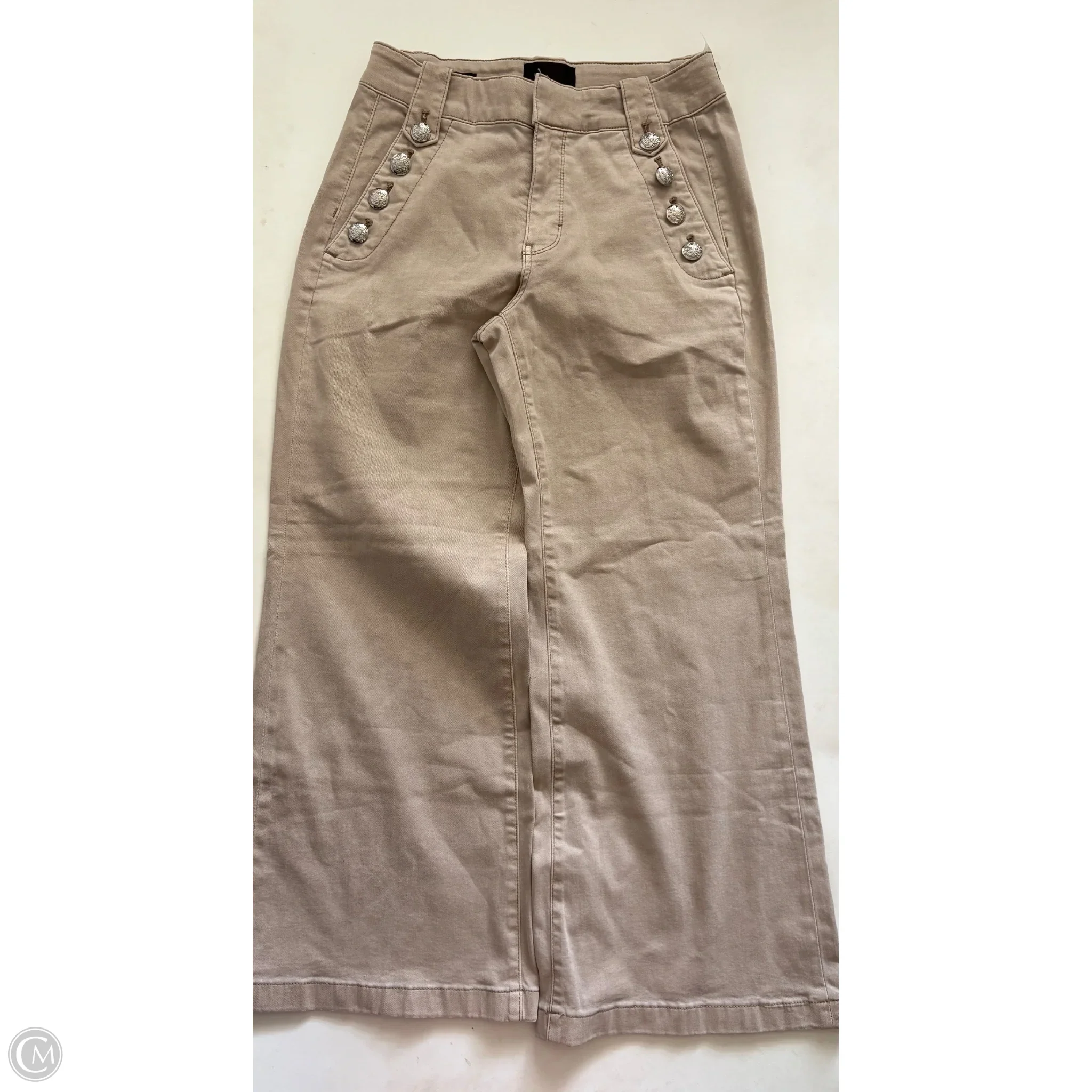 Jeans Wide Leg By White House Black Market In Tan, Size: 6p - Image 1