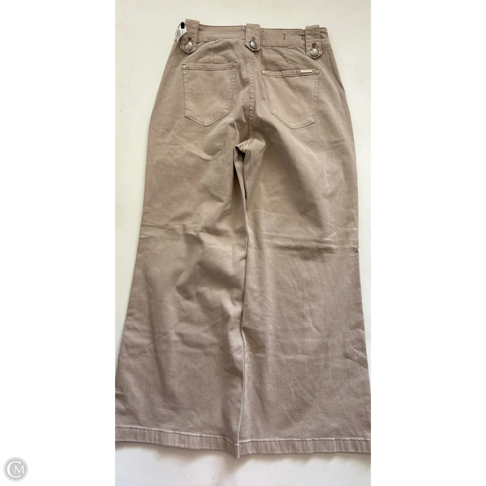 Jeans Wide Leg By White House Black Market In Tan, Size: 6p - Image 2
