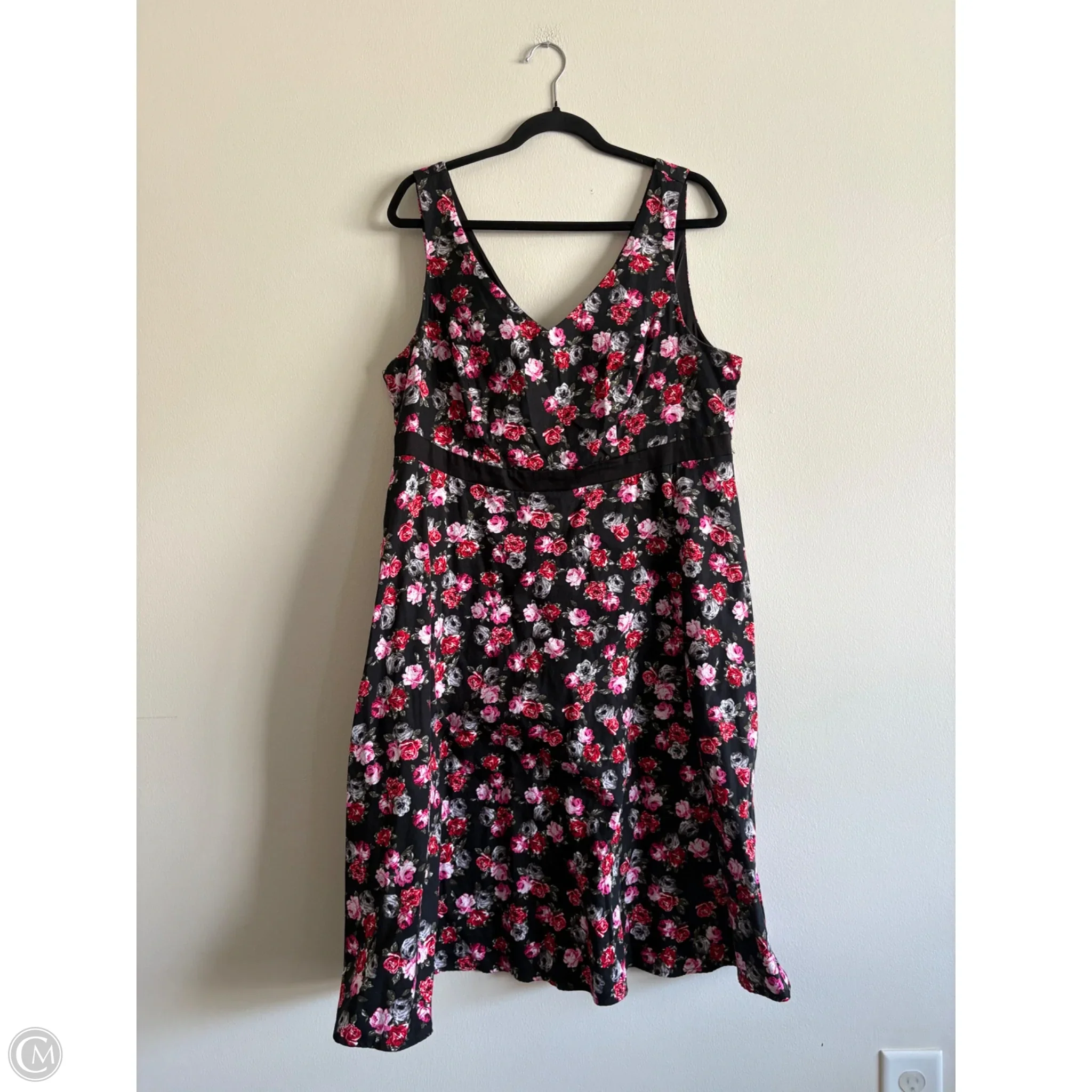 Dress Casual Midi By Torrid In Floral Print, Size: 16 - Image 1