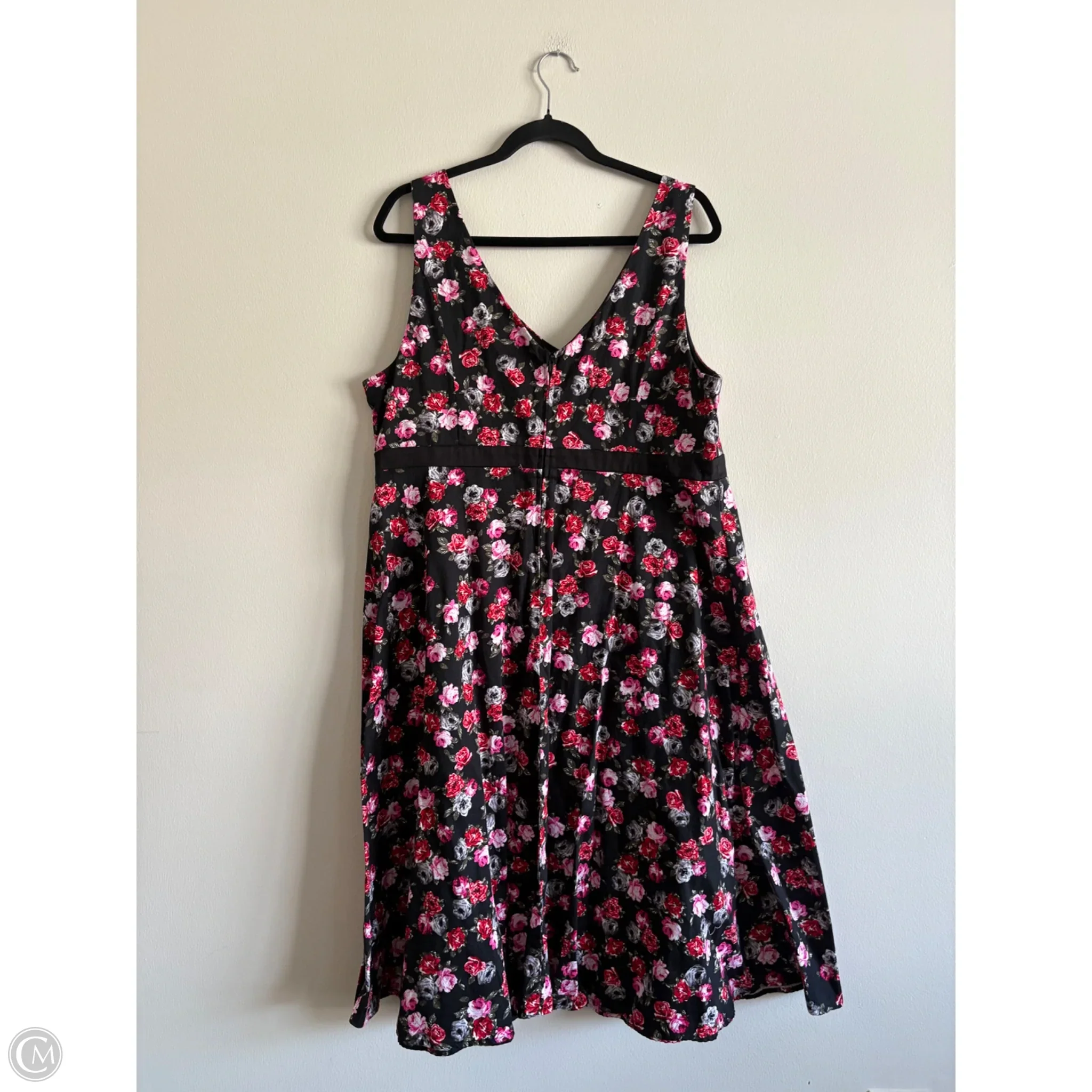 Dress Casual Midi By Torrid In Floral Print, Size: 16 - Image 2