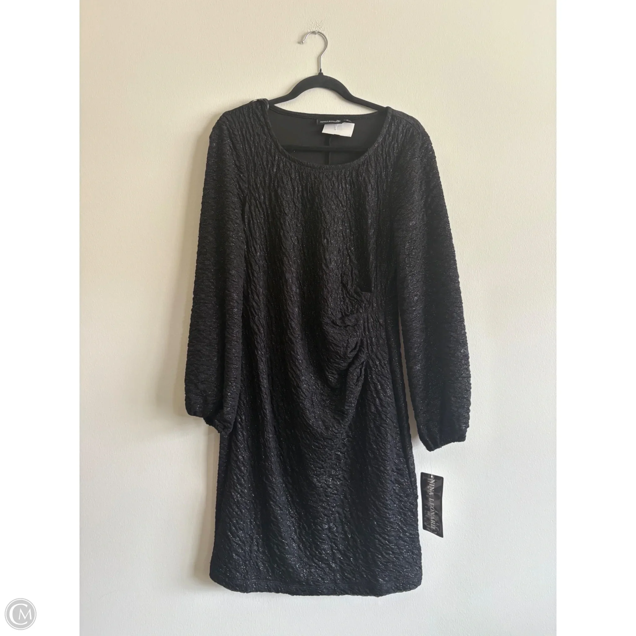 Dress Party Midi By Nina Leonard In Black, Size: M - Image 1