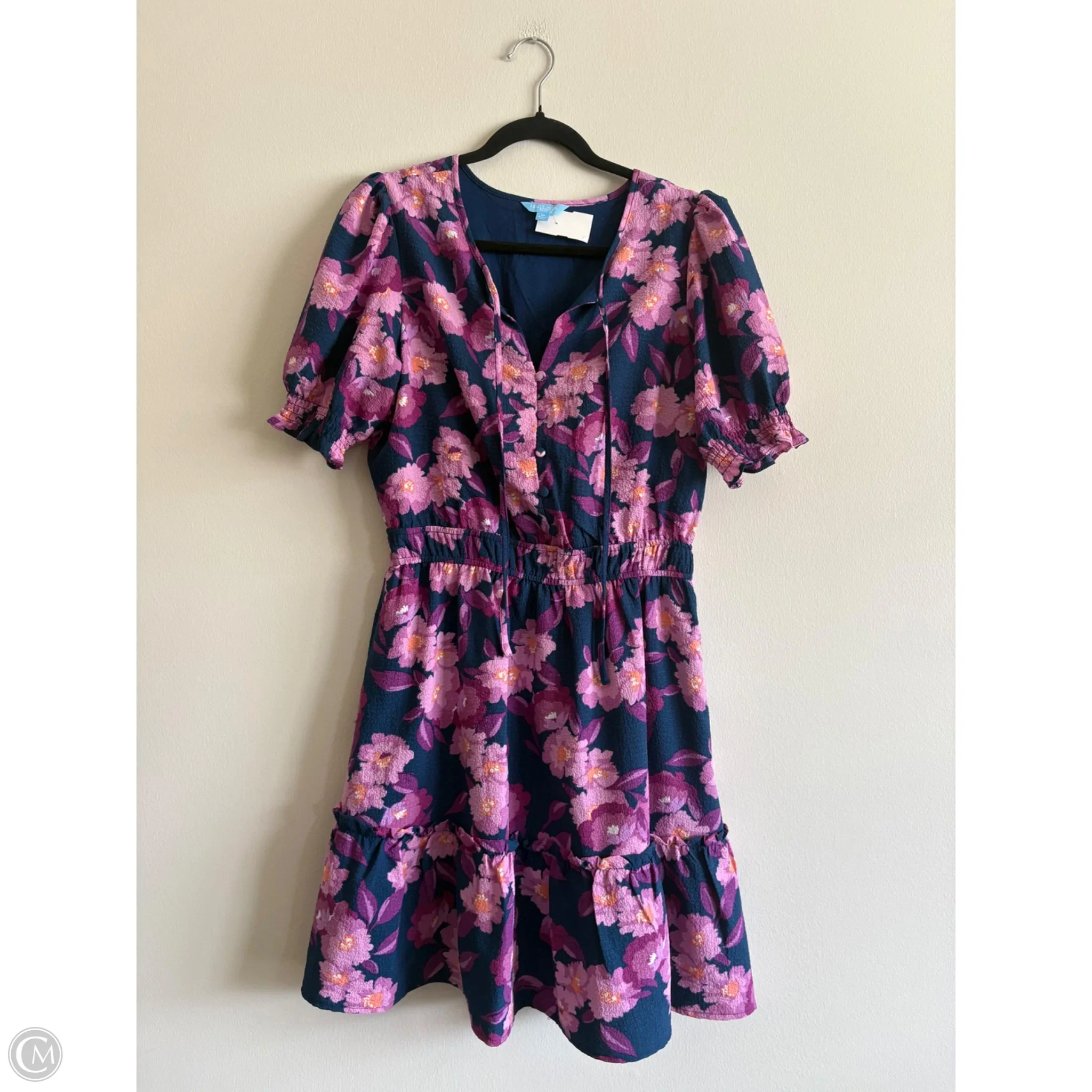 Dress Casual Midi By Draper James In Floral Print, Size: M - Image 1