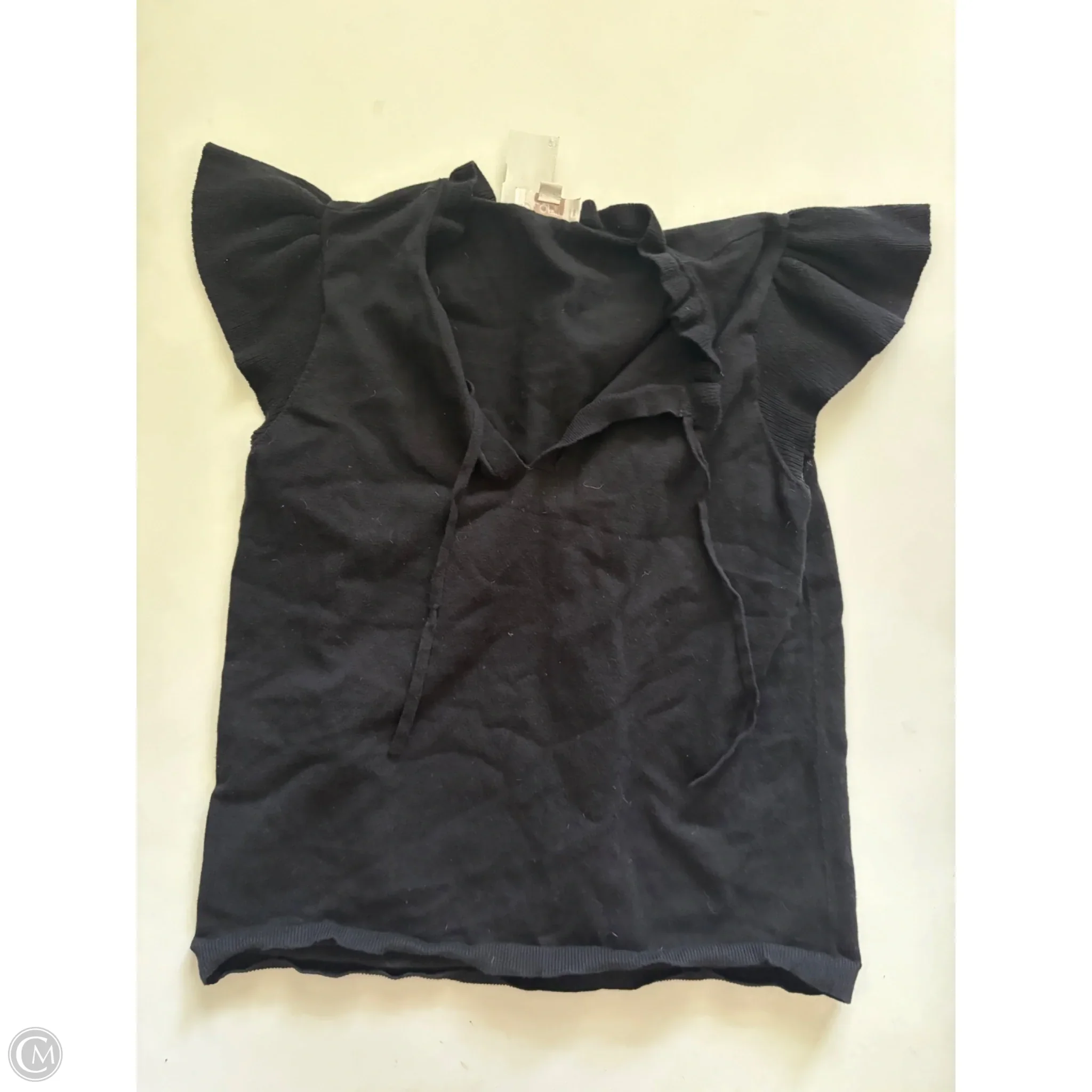 Sweater Short Sleeve By Loft In Black, Size: M - Image 1