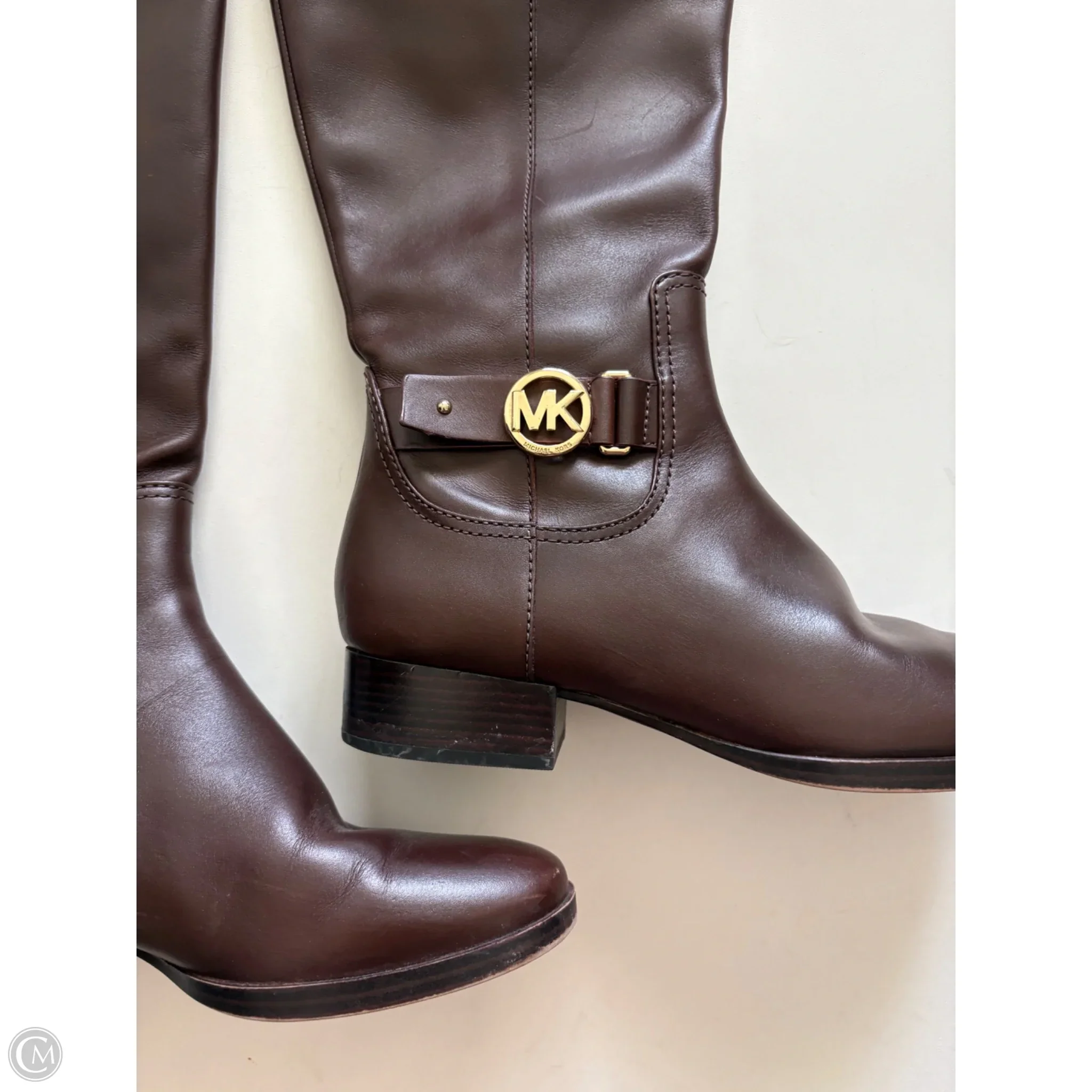 Boots Designer By Michael Kors In Brown, Size: 9 - Image 3