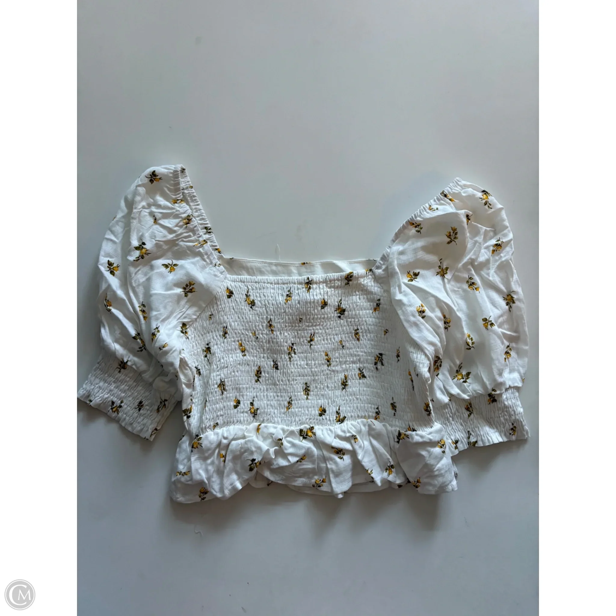 Skirt Set 2pc By Paper Crane In White & Yellow, Size: S - Image 3