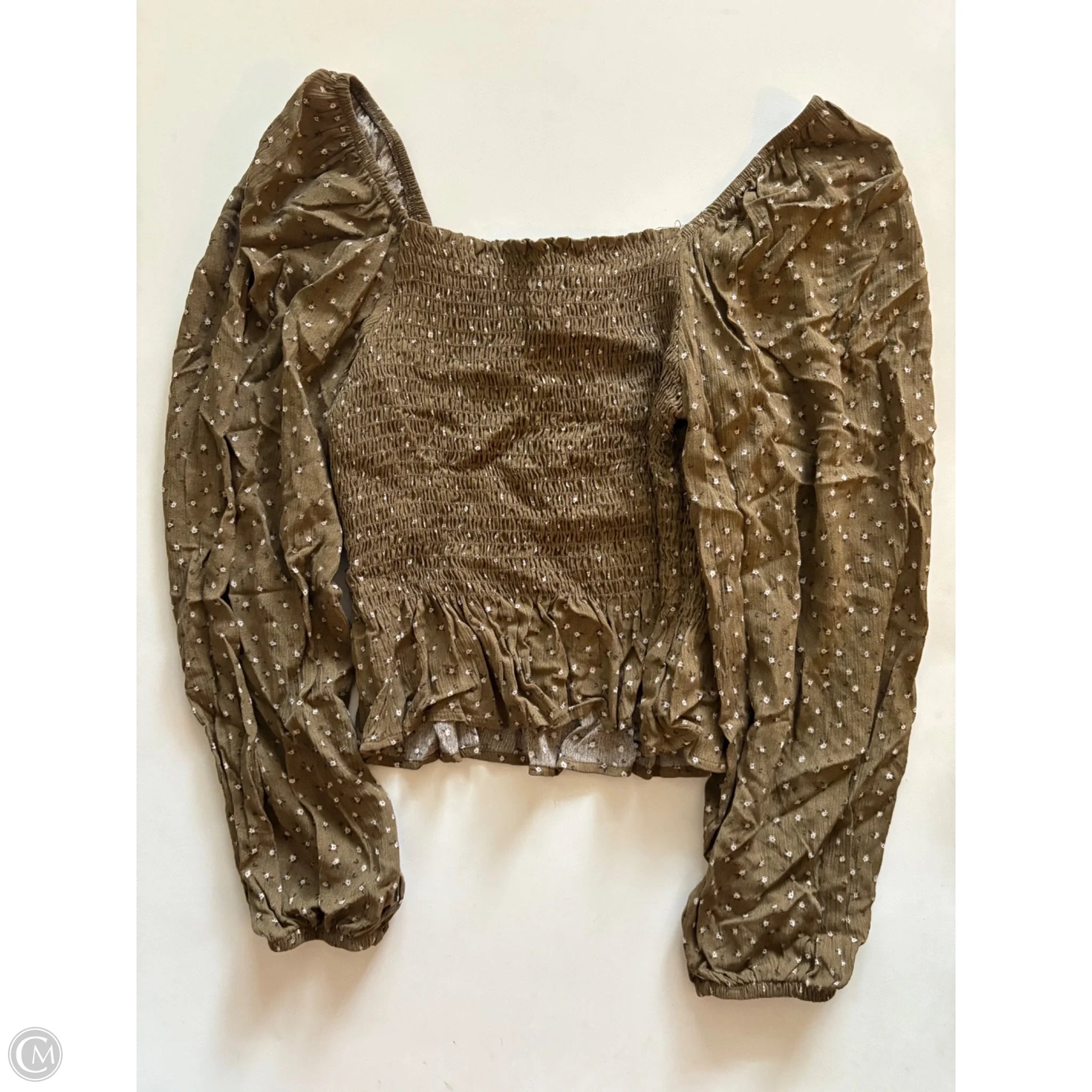 Top Long Sleeve By Lazy Sundays In Green - Image 1